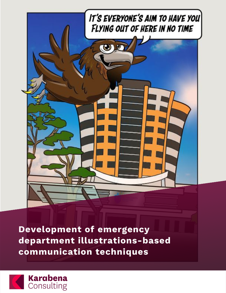 Development of emergency department illustrations-based communication techniques