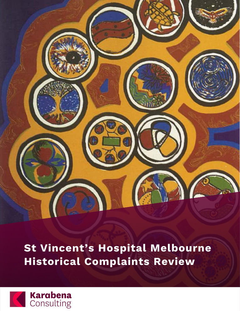 St Vincent’s Hospital Melbourne Historical Complaints Review