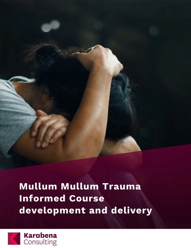 Mullum Mullum Trauma Informed Course development and delivery