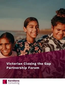 Victorian Closing the Gap Partnership Forum