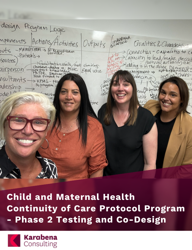 Child and Maternal Health Continuity of Care Protocol Program - Phase 2 Testing and Co-Design