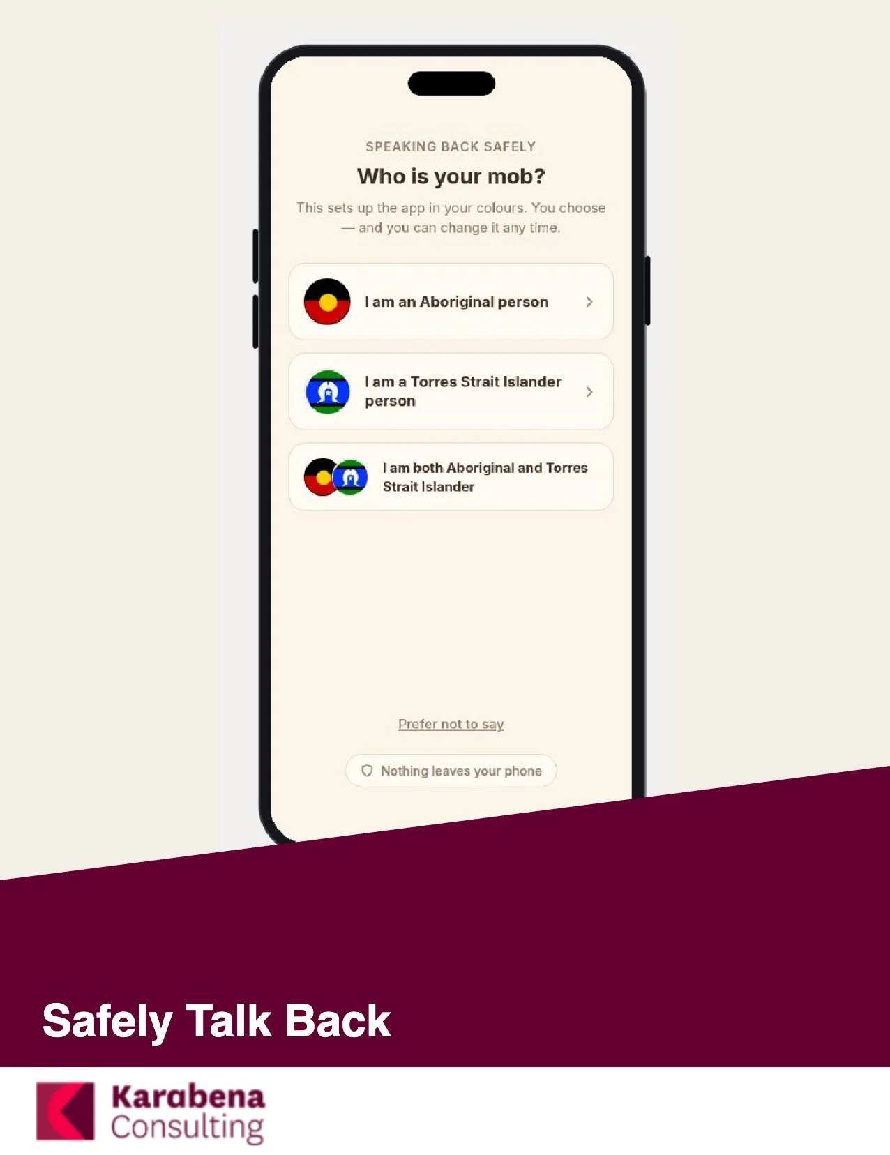 Safely Talk Back