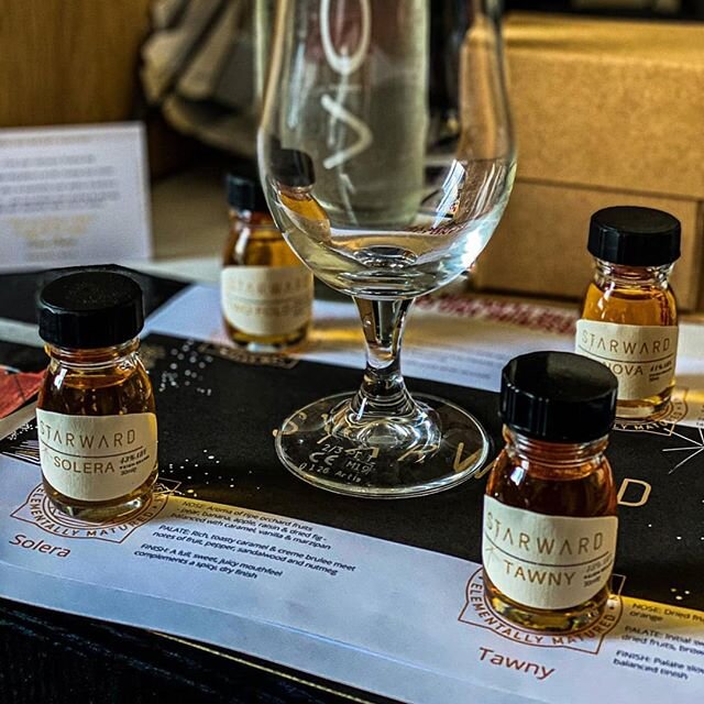 Awesome whisky tasting last night with @starwardwhisky . Starward relax the 'rules' on drinking whisky and suggest a tall drink with tonic or ginger beer 🍹sounds like a great way to get through lockdown and help our whisky supply last a bit longer! 