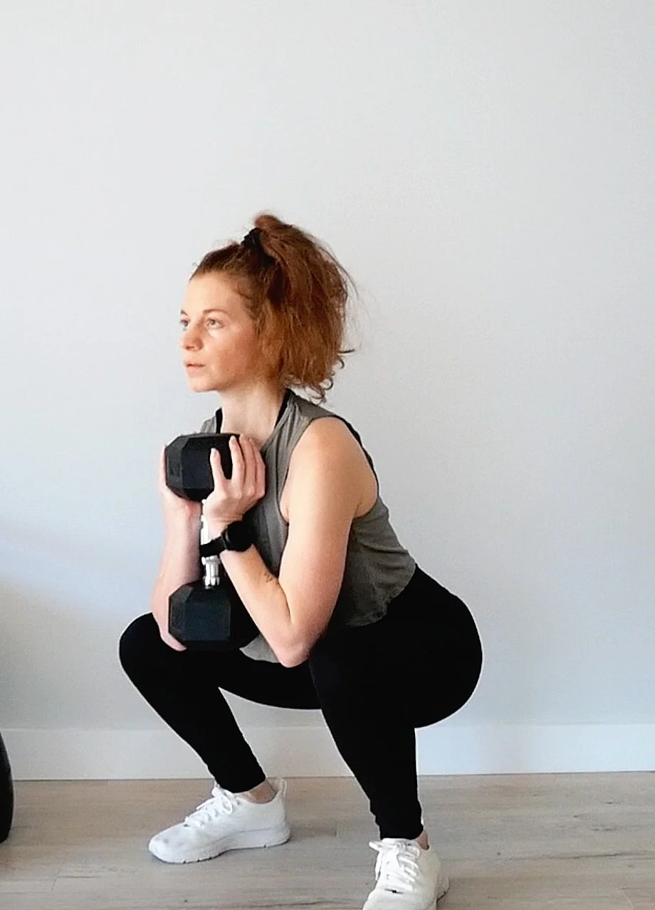 At-home lower body workout with dumbbells | Beginner-friendly &amp; apartment-friendly