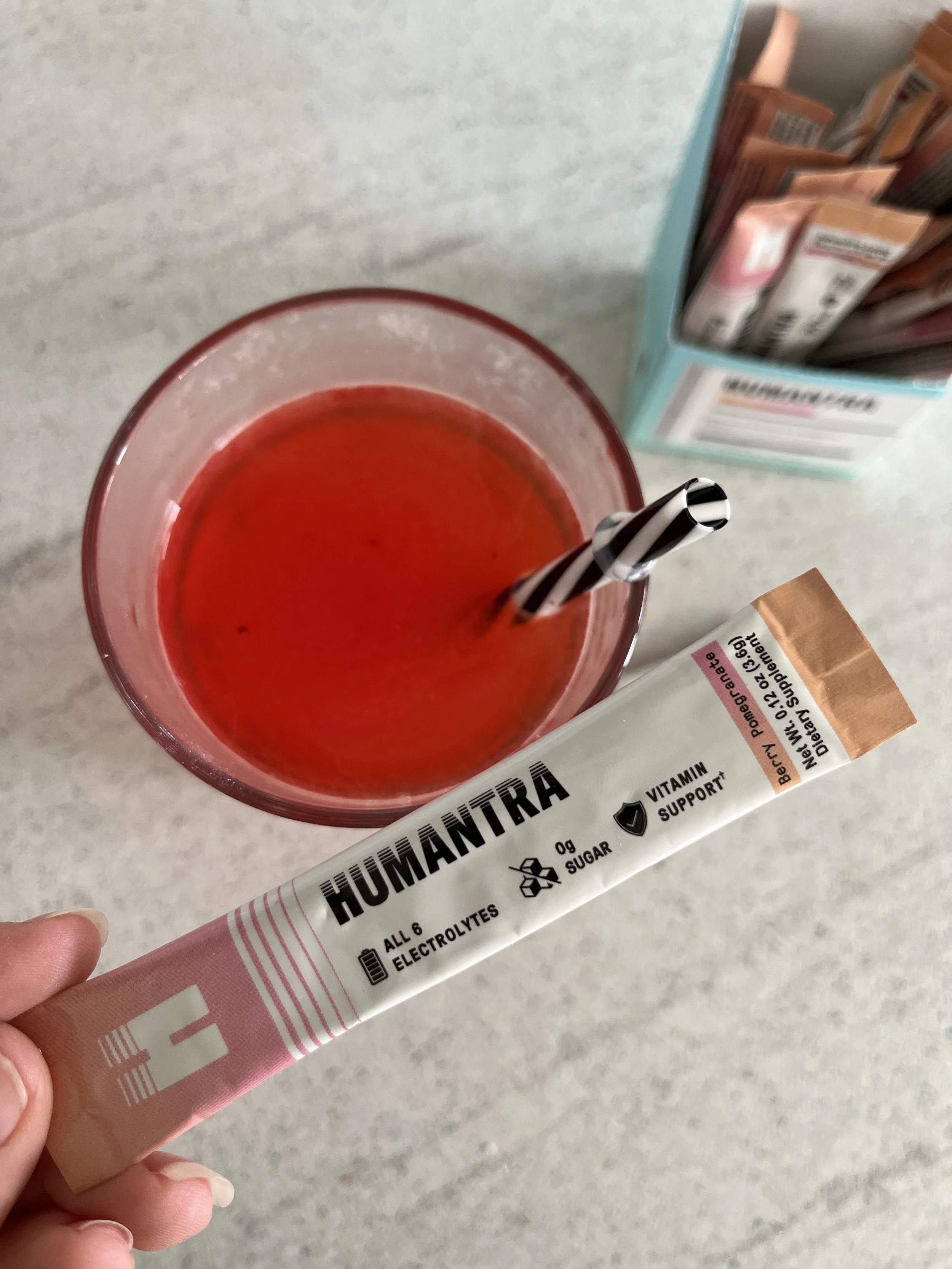 Humantra Hydration Hack stick in berry pomegranate flavour