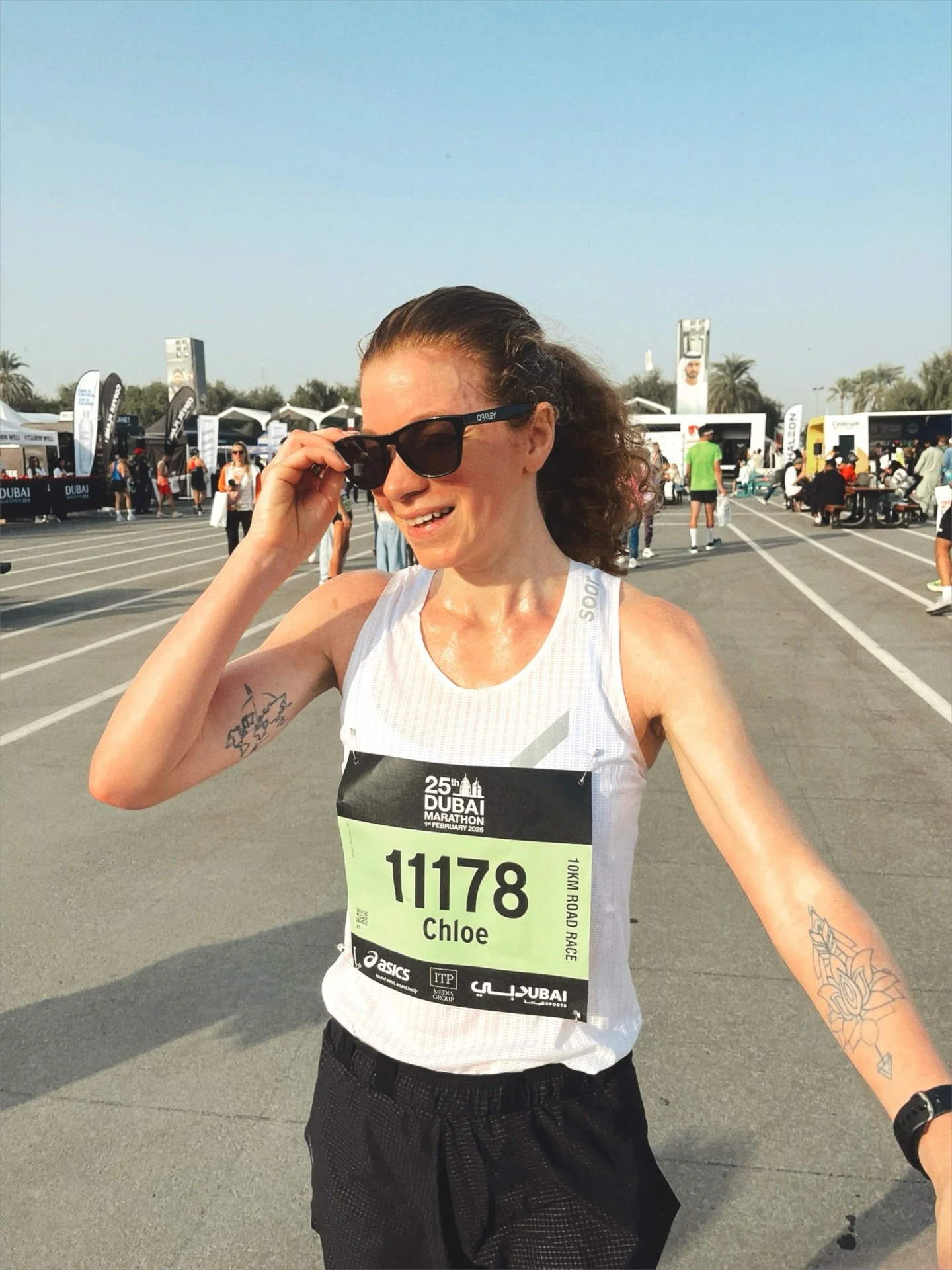 Dubai 10k in 37:07 ☀️
Just 11 seconds off my PB, considering that I spent the whole week wondering whether I could pull off a sub 39, I&rsquo;m delighted with this result!

It&rsquo;s such a great course. Flat, smooth tarmac, wide roads, good support