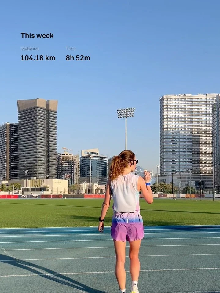 What running around 100km/week looks like for me right now, in the build up to CPH Half🏃🏼&zwj;♀️&zwj;➡️

Easing myself into the week

WU, SubClub 5k (aiming for a little harder effort than tempo), long CD

Easy double once a week at least

No Kite 