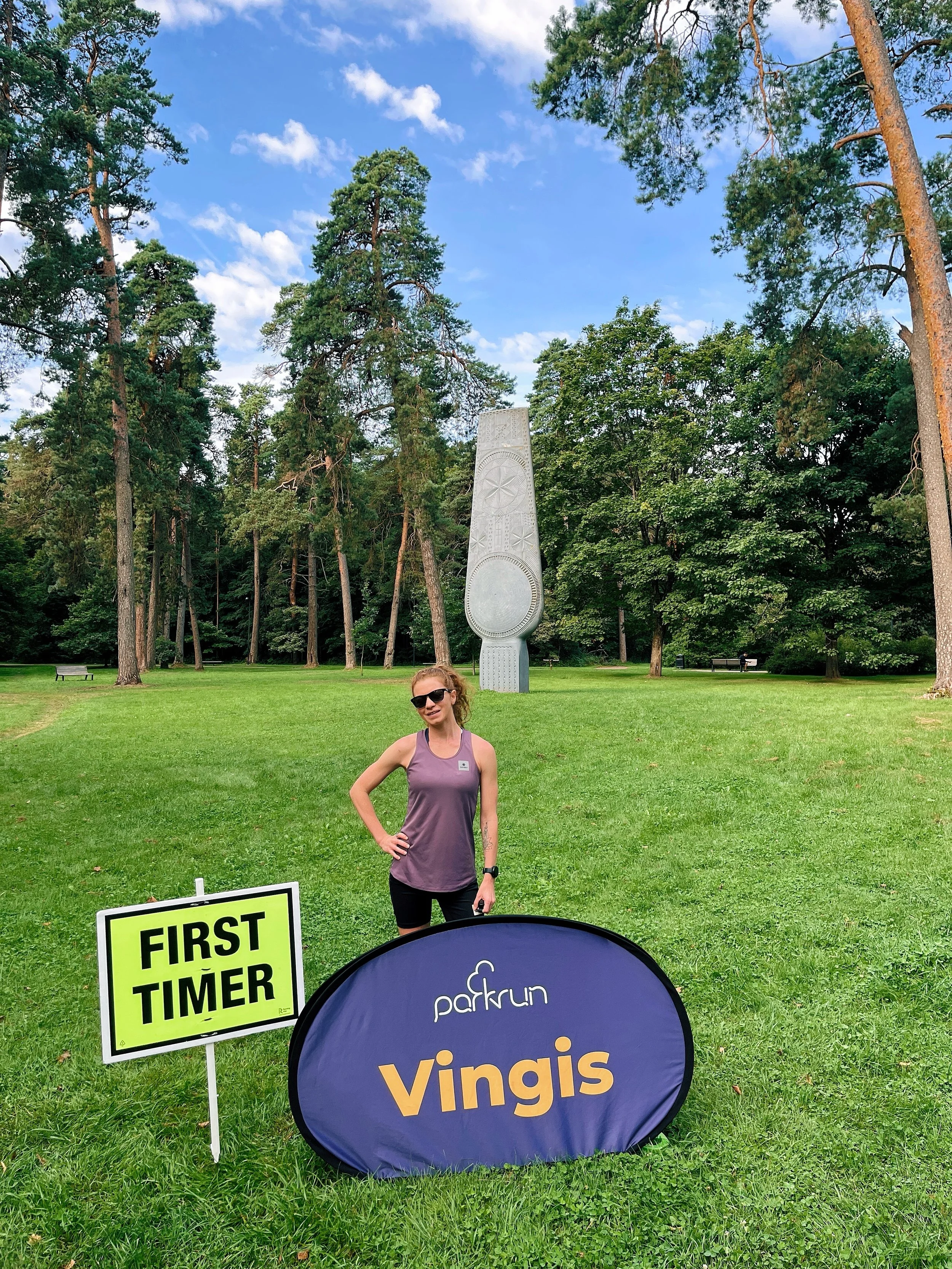Back to Parkrun 🙌🏻 
19:07 for 4th overall &amp; first lady at Vingis Parkrun, Vilnius 🇱🇹 It&rsquo;s a lovely course, but not a flat one. The two nice downhills are quickly cancelled out by two long inclines that feel endless, especially on the se
