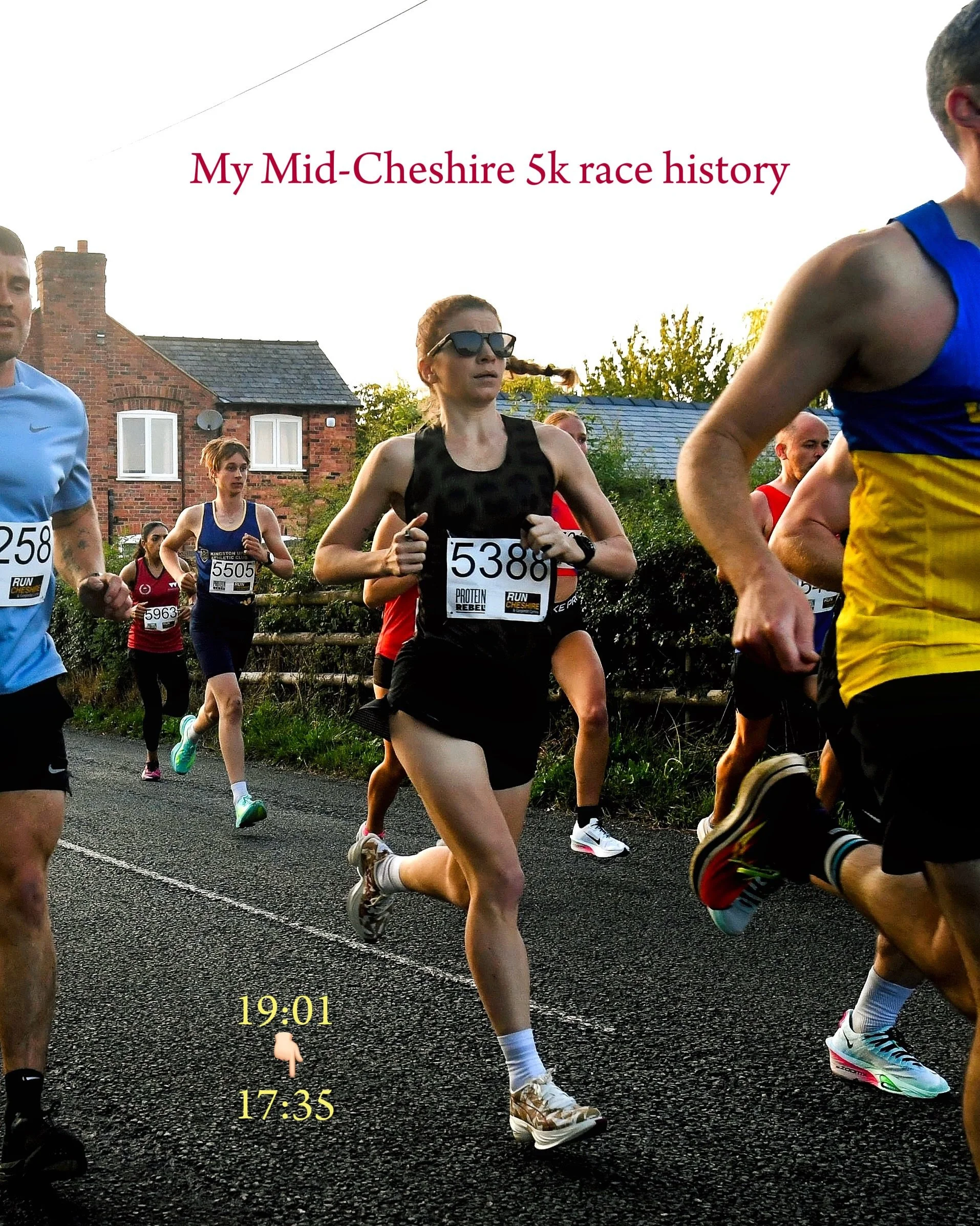 See you next year for the 5th time @midcheshire5k?

What a turnaround since my first go on this course. 

19:01 in Spring 2024, disappointed to leave without a PB.

18:50 the same year in the Summer edition. A better race experience and course PB.

1