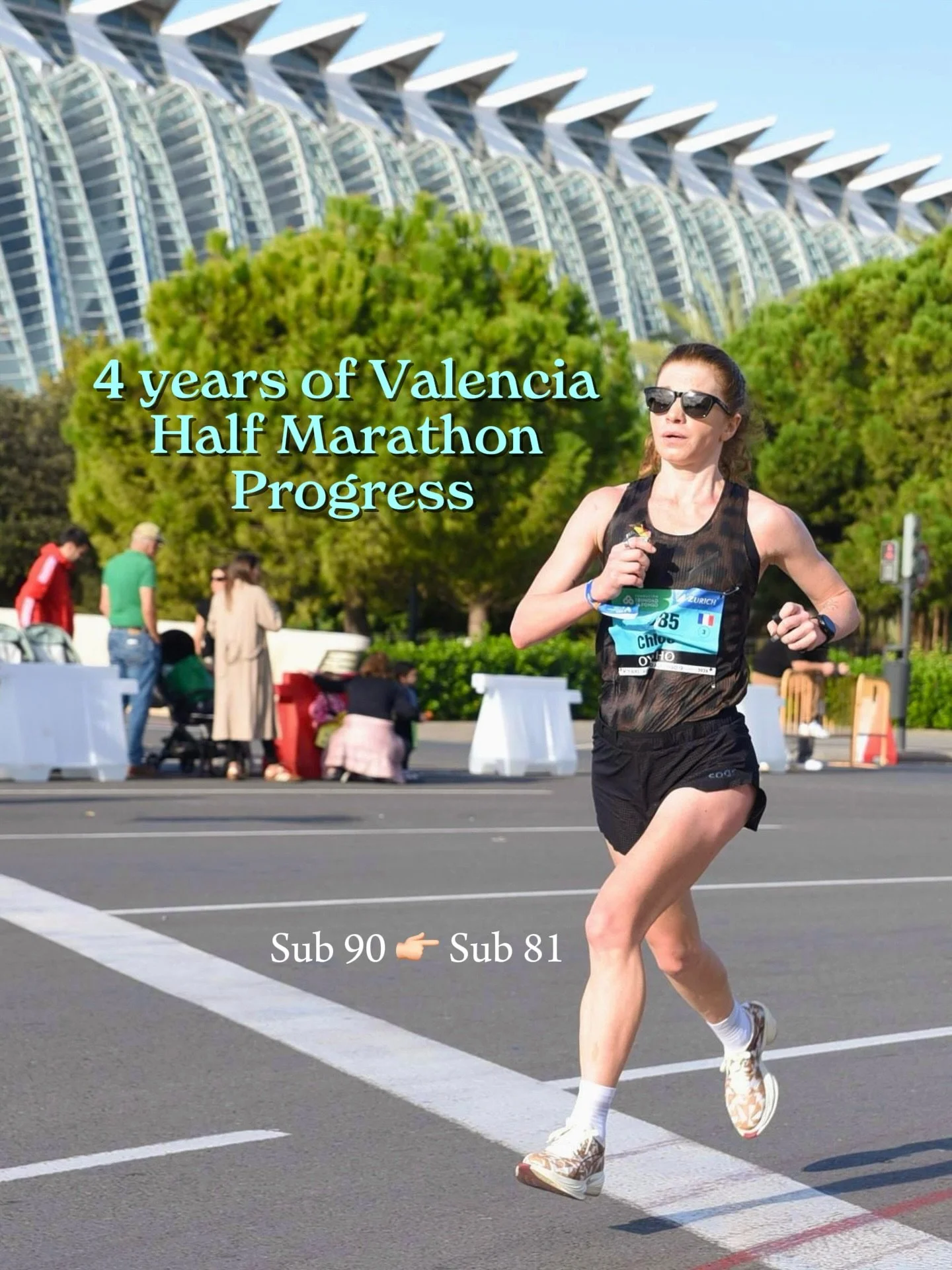 Valencia Half. Where I ran my first sub 90, and where I hope I&rsquo;ll one day run a sub 80 💫 

The one where I broke 90 minutes for the first time.

The breakthrough race, a 2min30 PB. The best finish line feels.

The hardest one, so incredibly hu