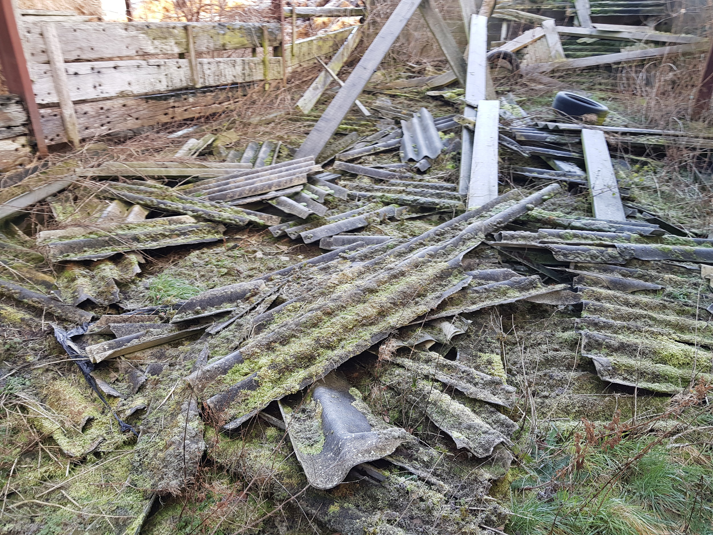 Asbestos Cement Debris