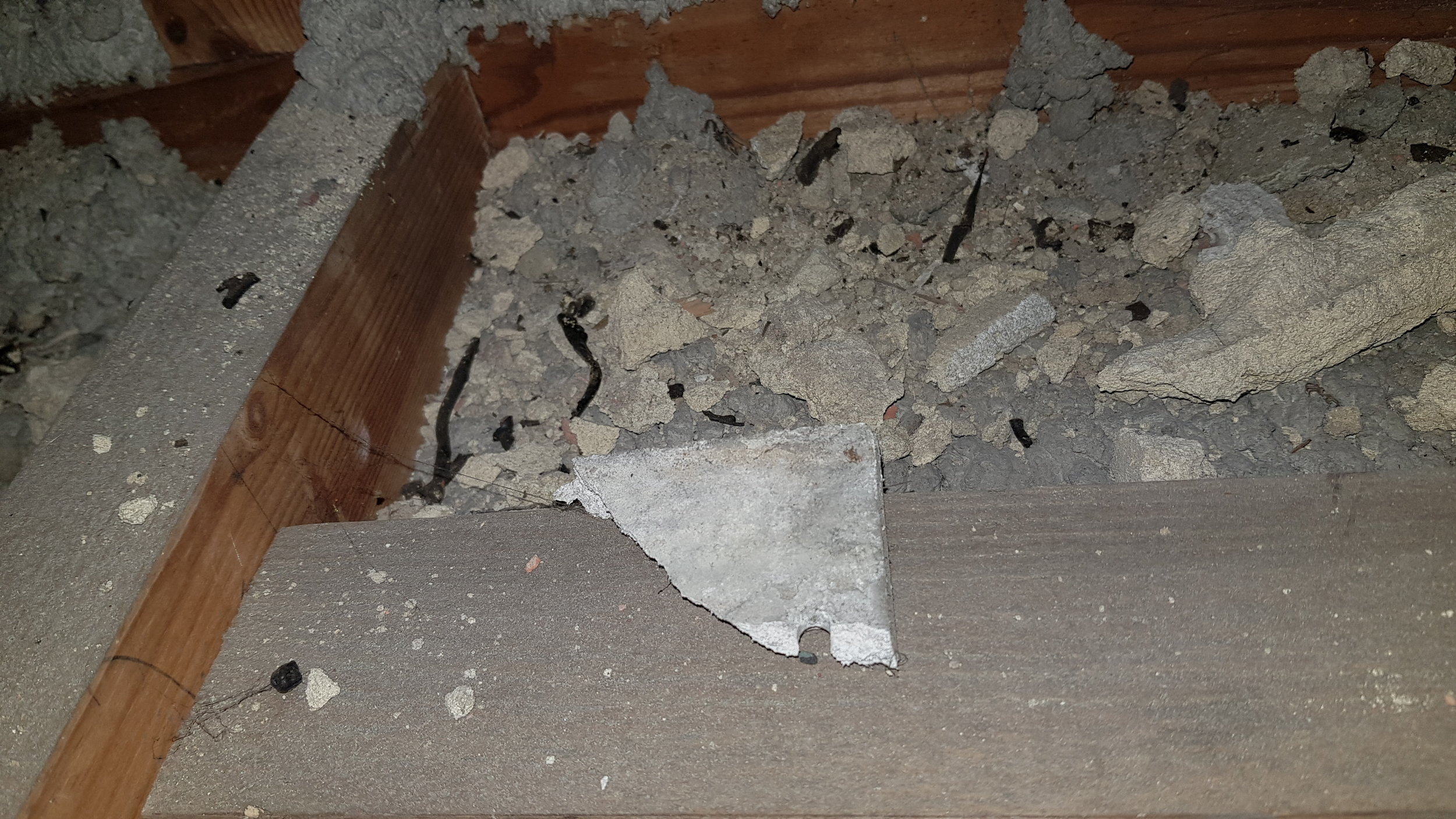 Asbestos Insulating Board Debris