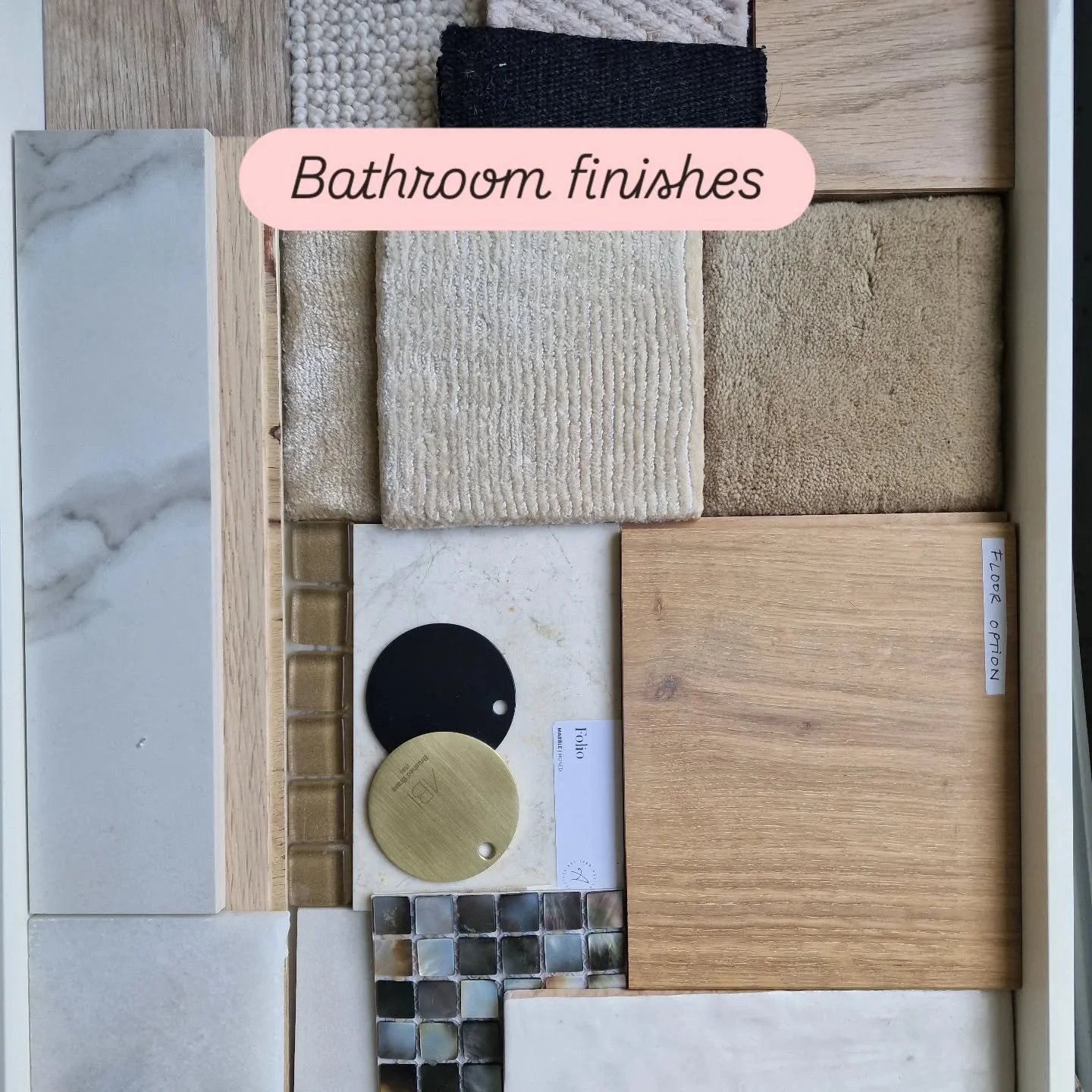 Selection of bathroom finishes for a current country house project

#interiordesign #modernhouse #londoninteriordesigner #cotswoldinteriordesigner #luxuryhomes #bespokedesign #beautifulhomes #bathroomdesign