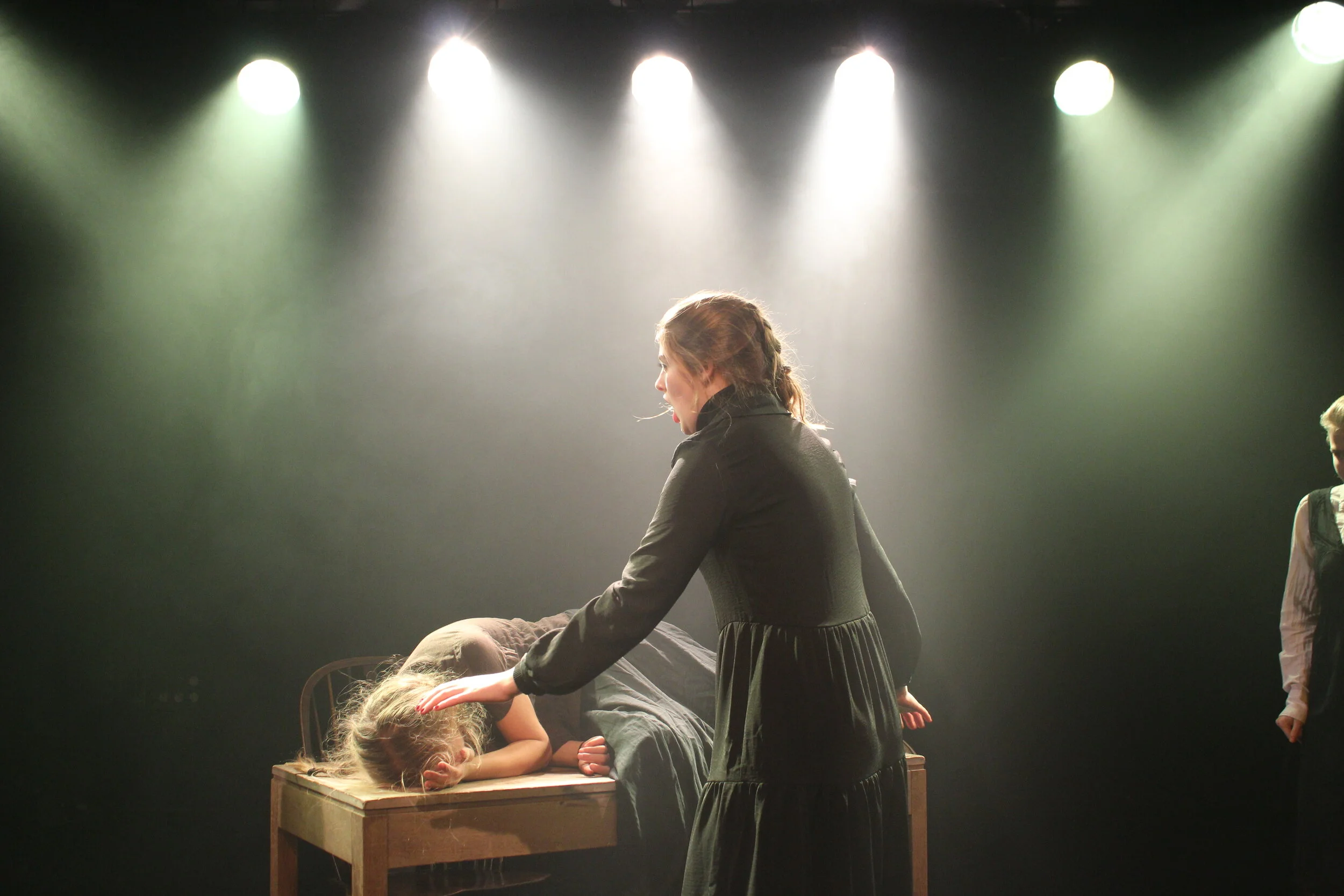  Abby McCann and Philomena Wills in  The Crucible .  