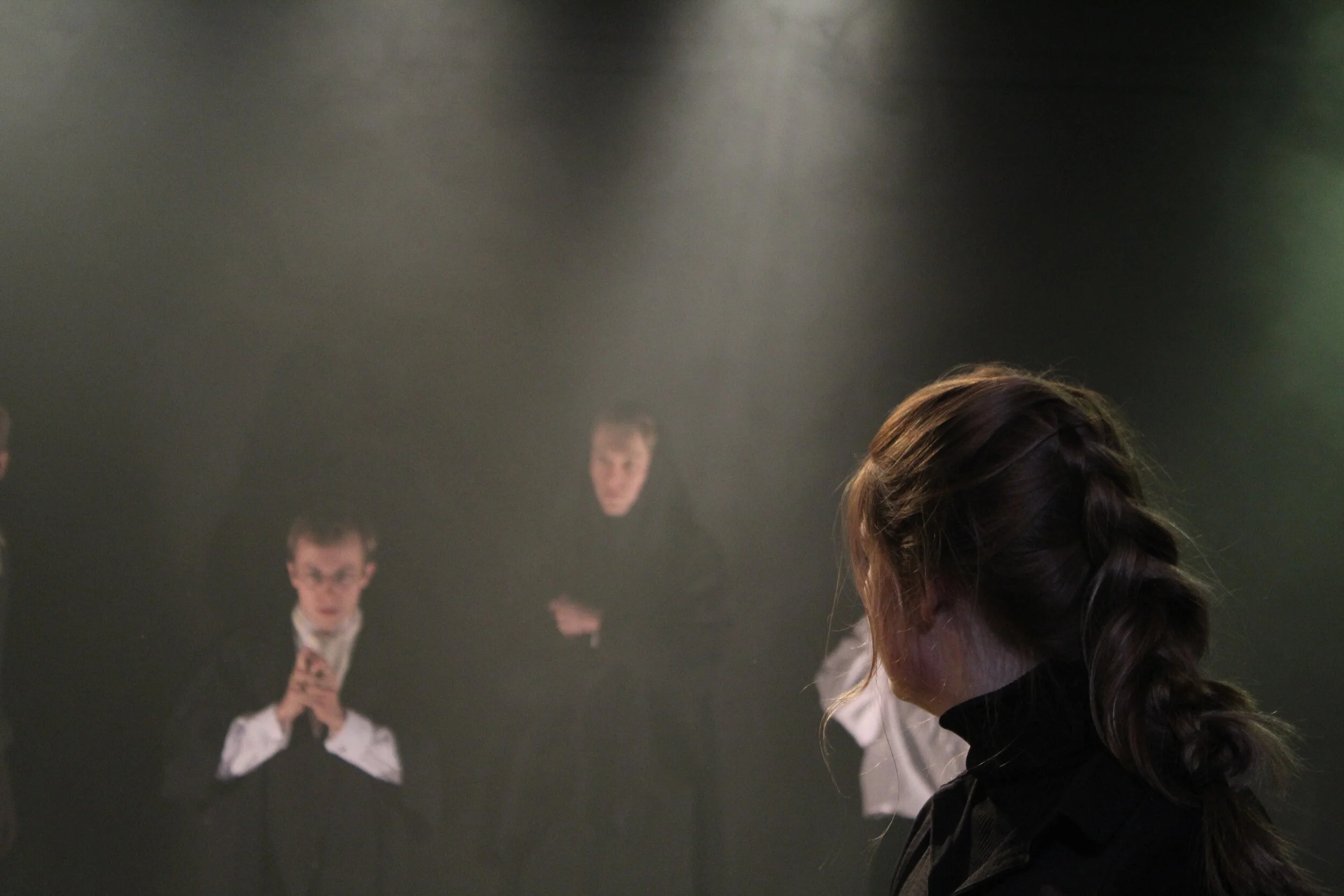  Gavin Fleming, Louis Cunningham and Abby McCann in  The Crucible  