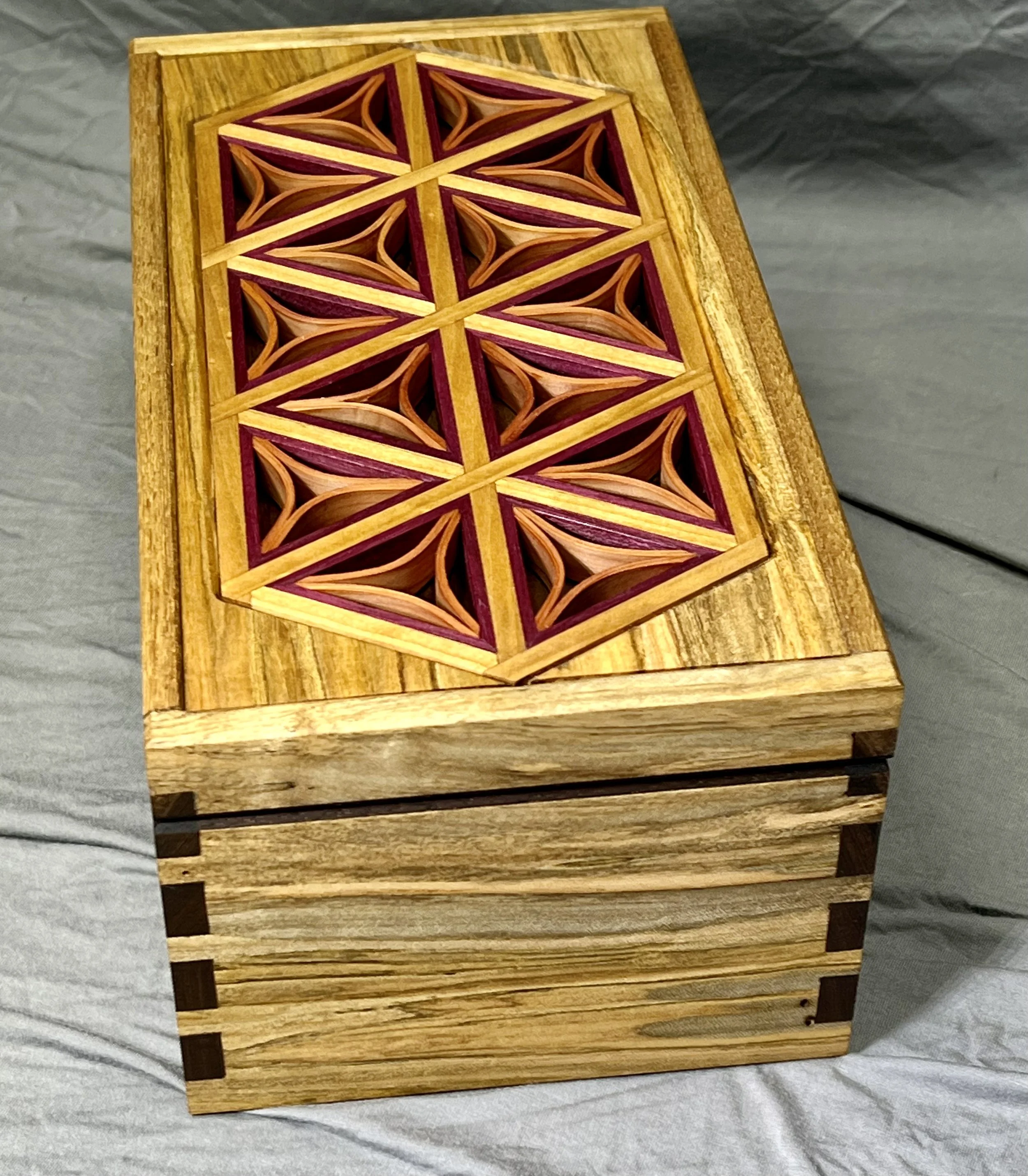 Dovetail Box with Shippo Kumiko panel