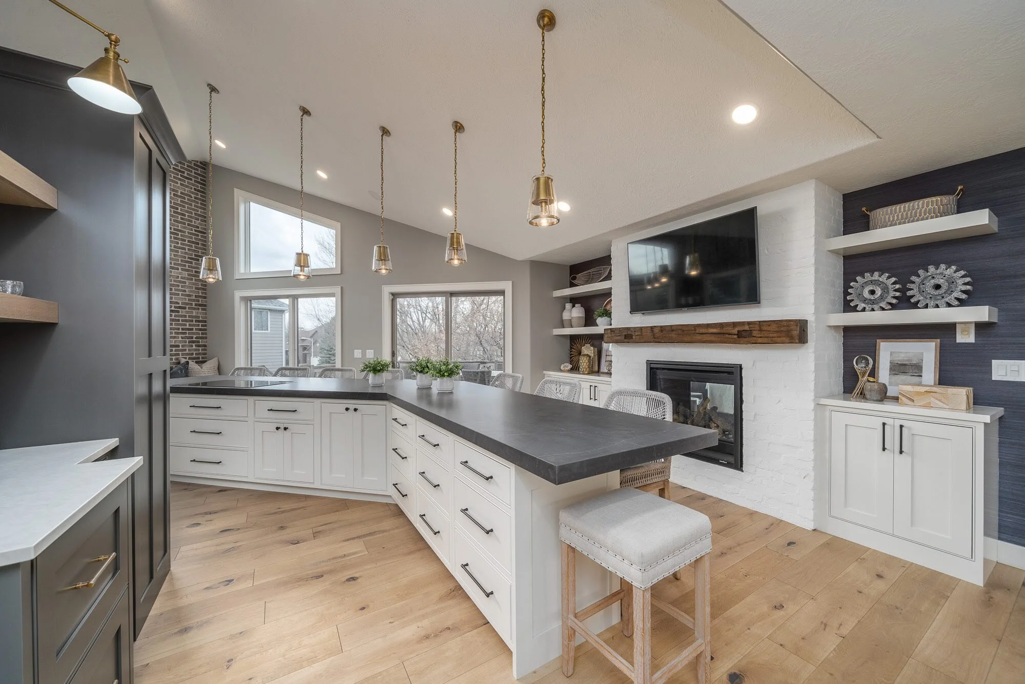 Transitional Kitchen Remodel by Amdahl Construction Co project photo