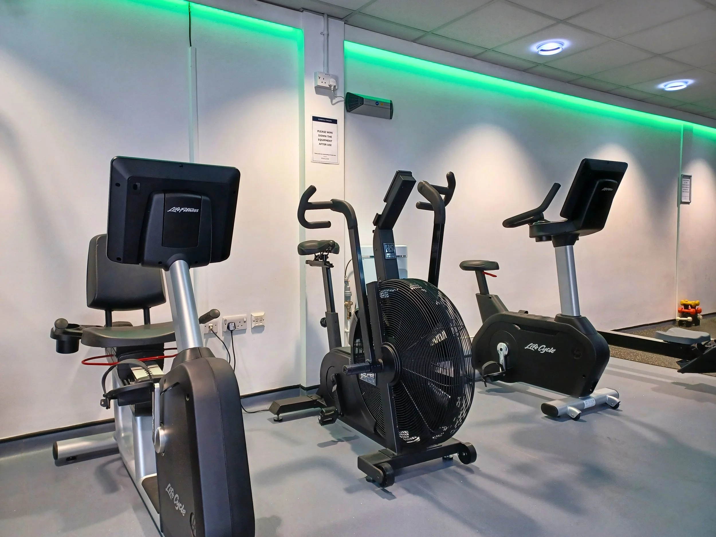Somerdale Pavilion gym room equipment