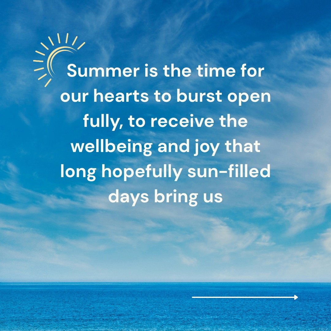We can have high expectations of summer. How we want it to be, what we want to get up to, what needs completing..is that why we, in the northern hemisphere get really disappointed if there's a hiccup with the weather especially in August? There's som