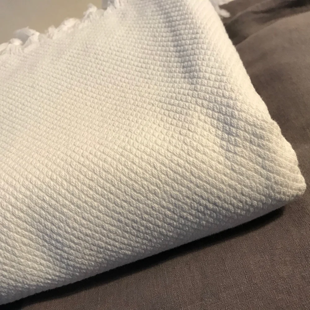 Jeté de canapé/ Couvre-lit 100% coton TANA Beige Lin