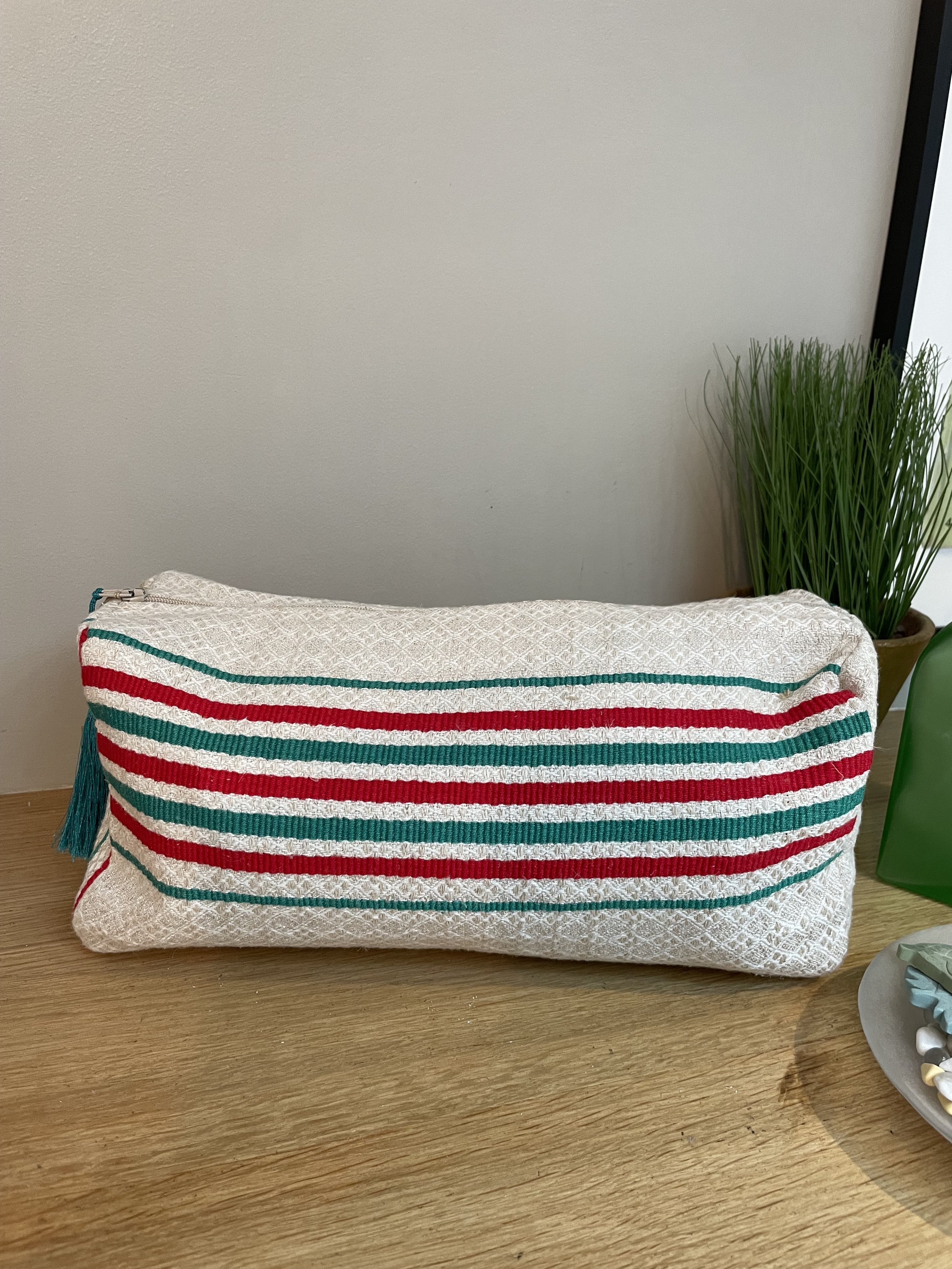 Trousse de toilette en tissus basque recyclé de My Byzance