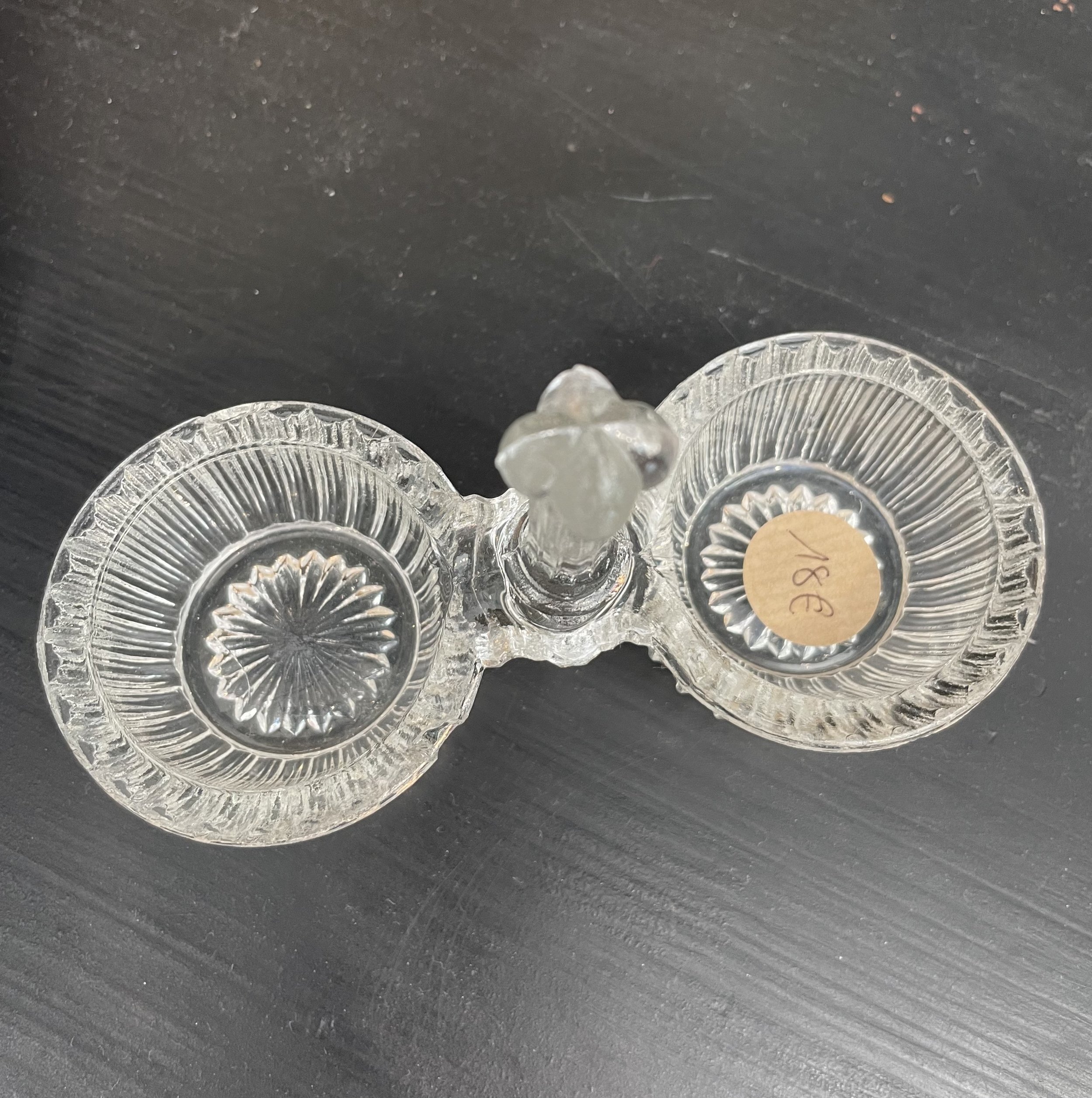Salière poivrière de table avec prise centrale en verre De My Byzance Broc