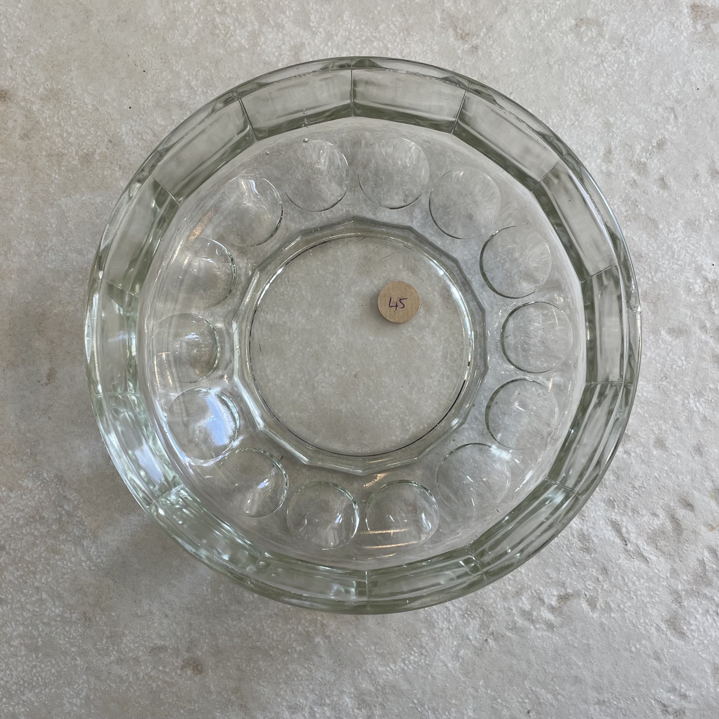 Saladier rond en verre transparent épais D22 cm De My Byzance Broc