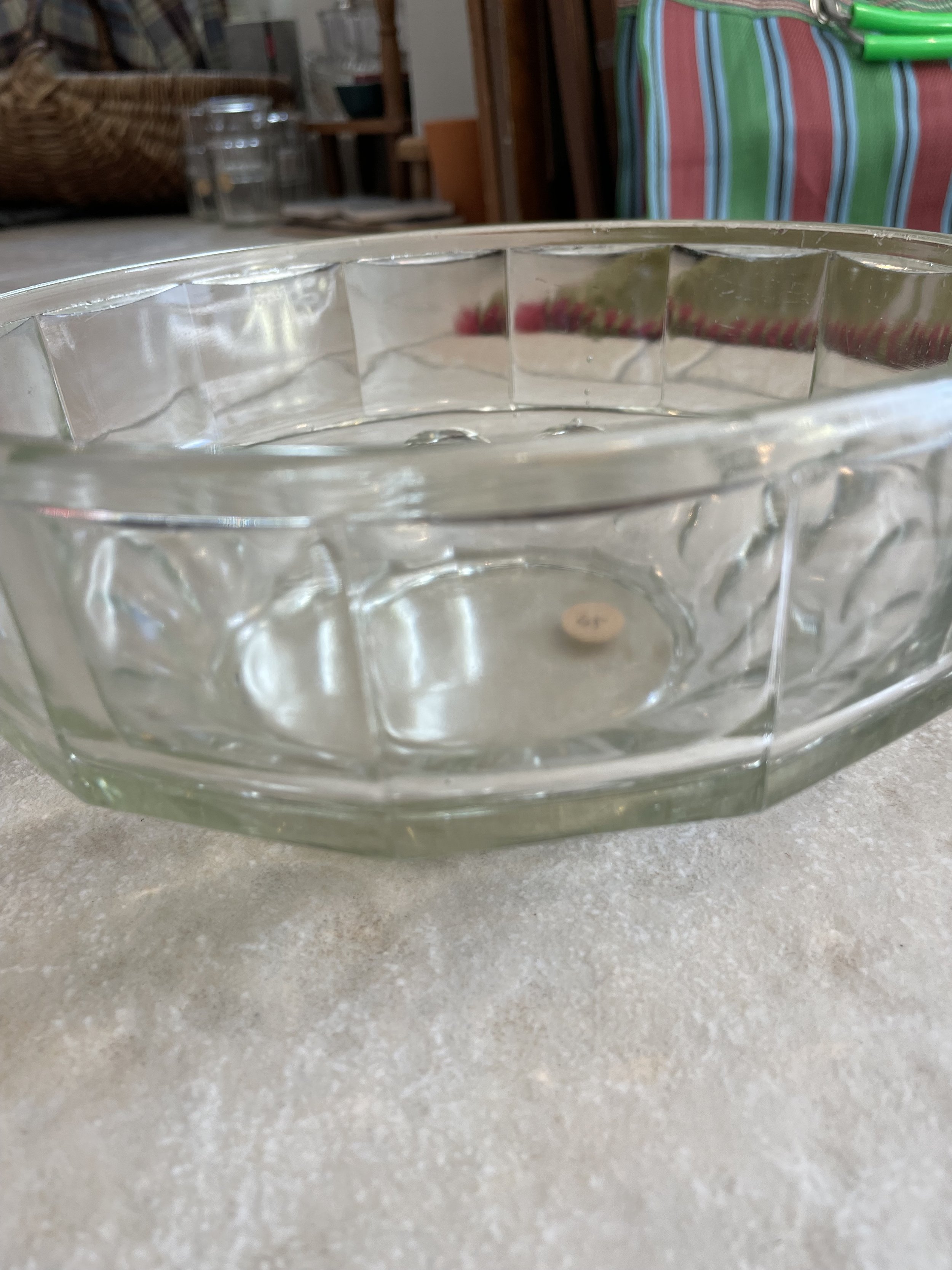 Saladier rond en verre transparent épais D22 cm De My Byzance Broc