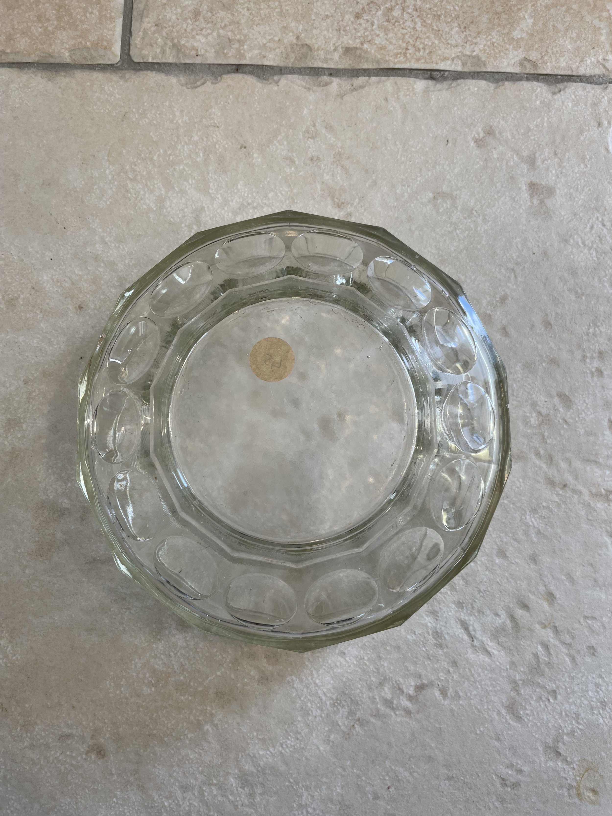 Saladier rond en verre transparent épais D22 cm De My Byzance Broc