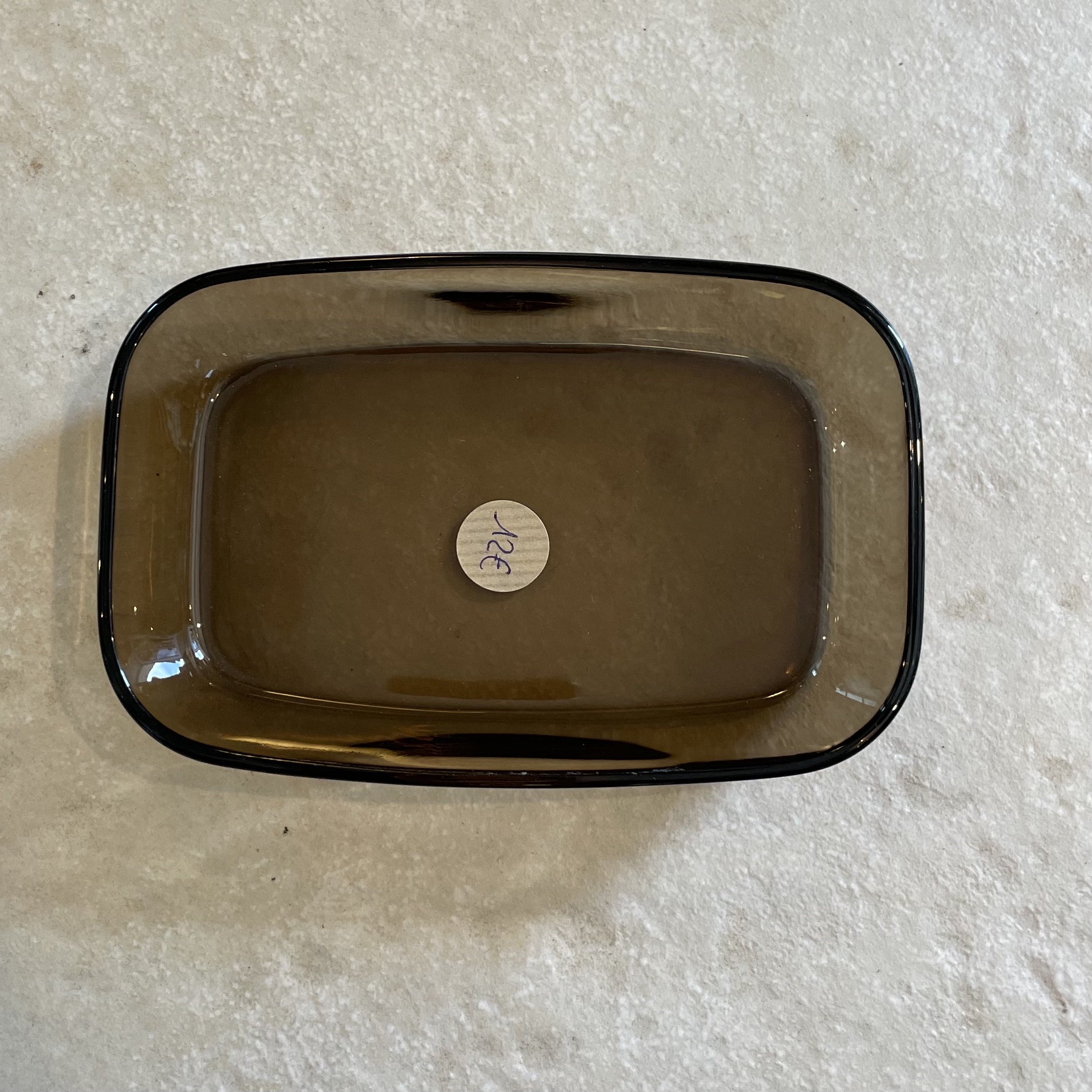 Ravier rectangulaire en verre fumé D16,5 cm De My Byzance Broc
