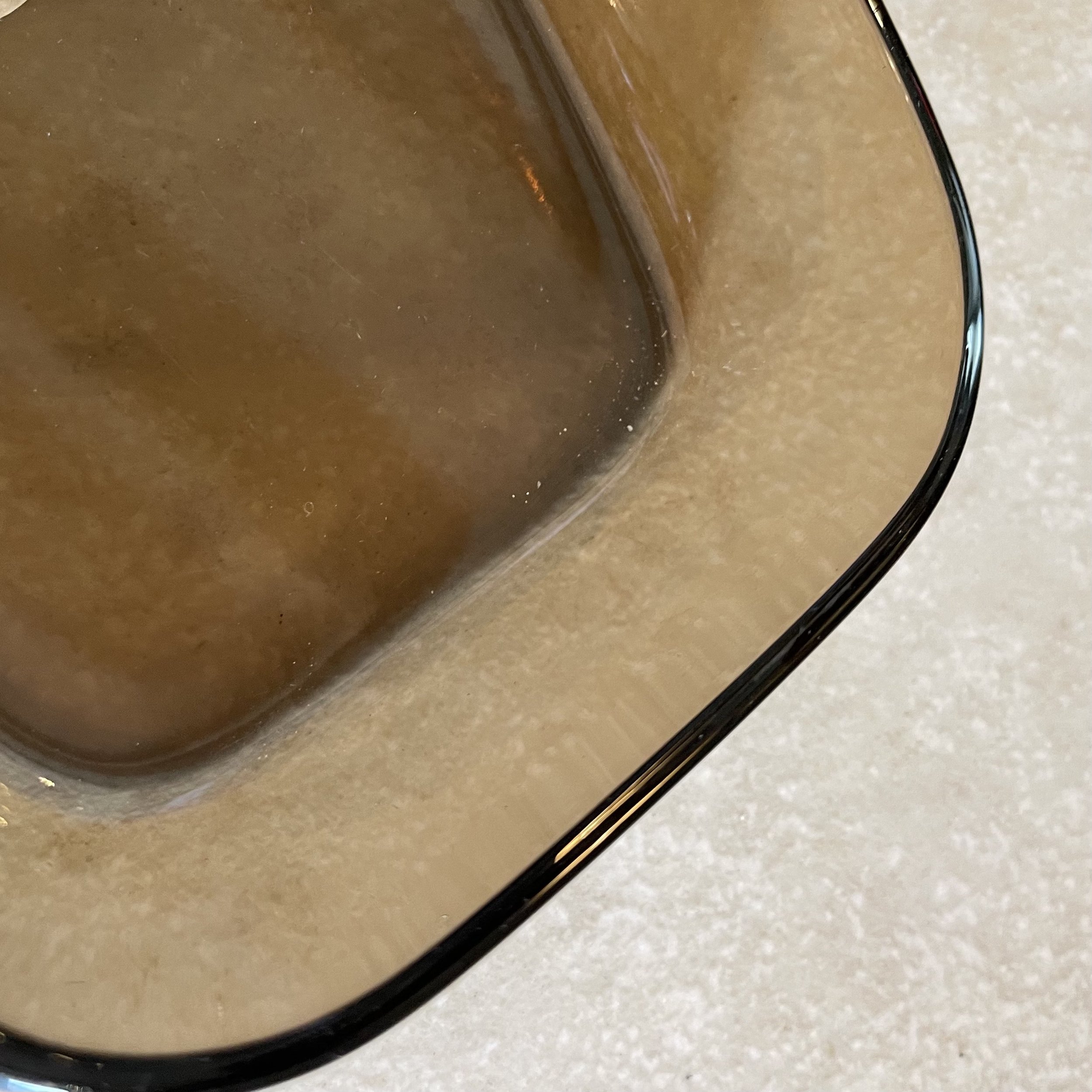 Ravier rectangulaire en verre fumé D16,5 cm De My Byzance Broc