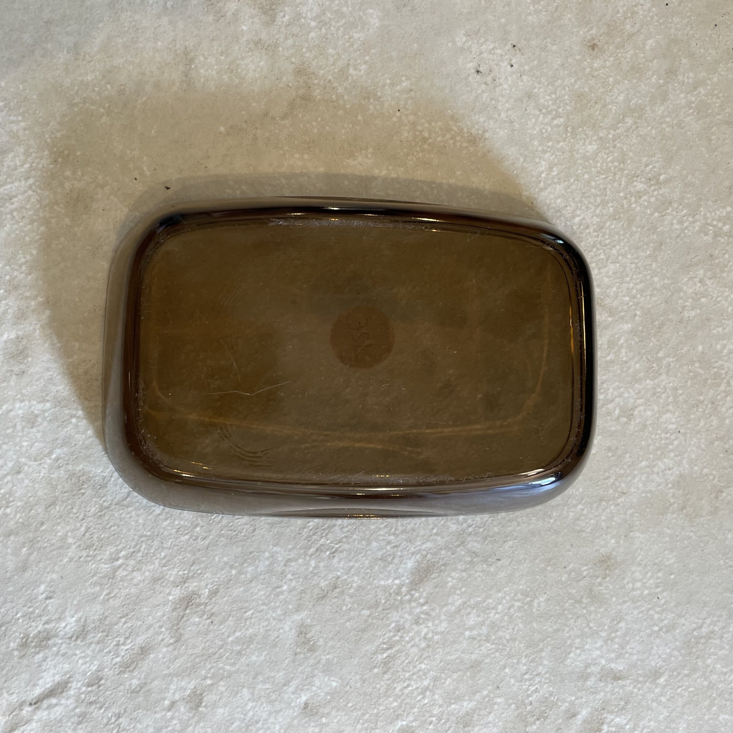Ravier rectangulaire en verre fumé D16,5 cm De My Byzance Broc