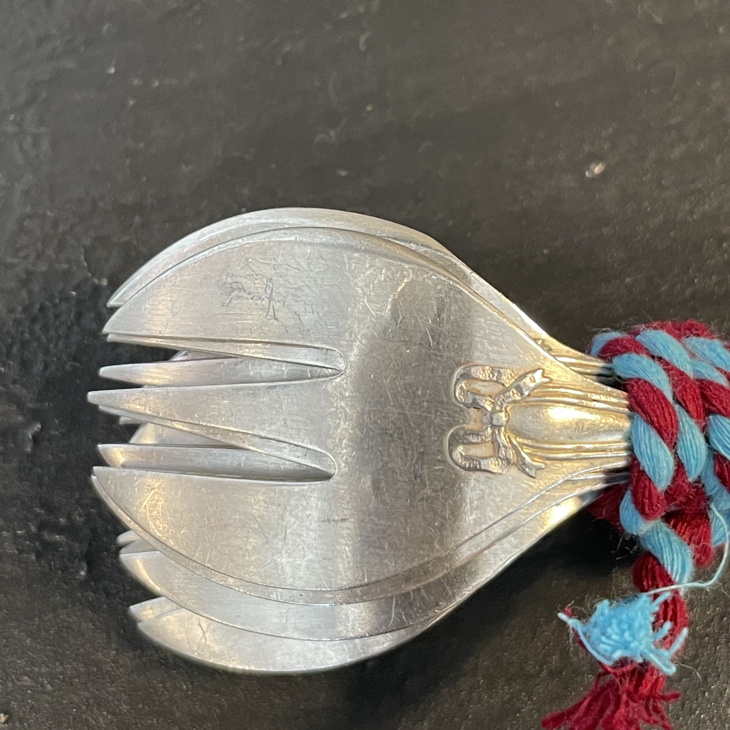Série de 6 fourchettes à huîtres en métal argenté De My Byzance Broc