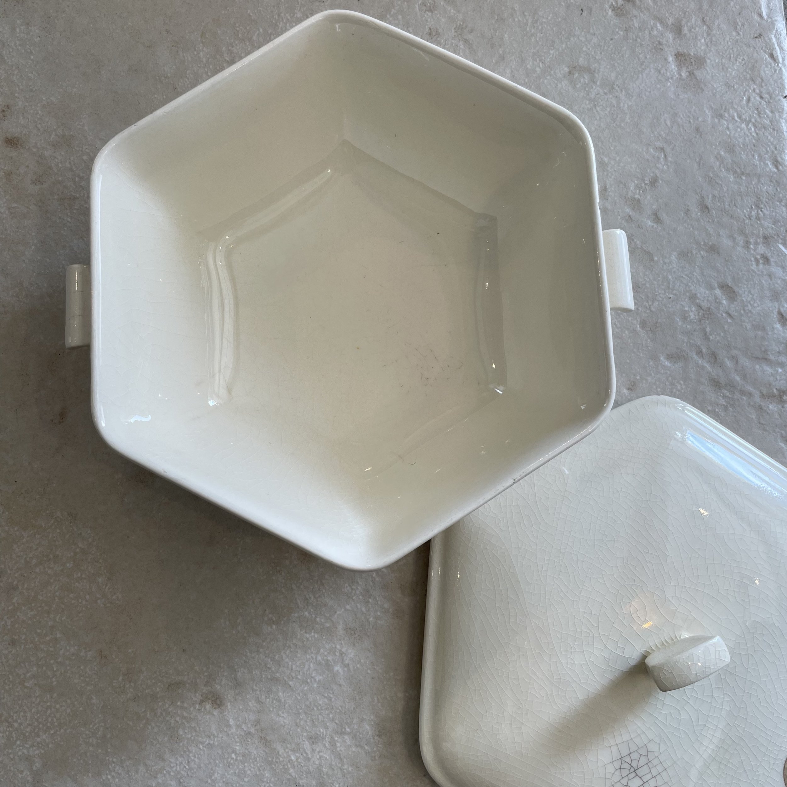 Soupière légumière hexagonale crème de Villeroy & Boch De My Byzance Broc