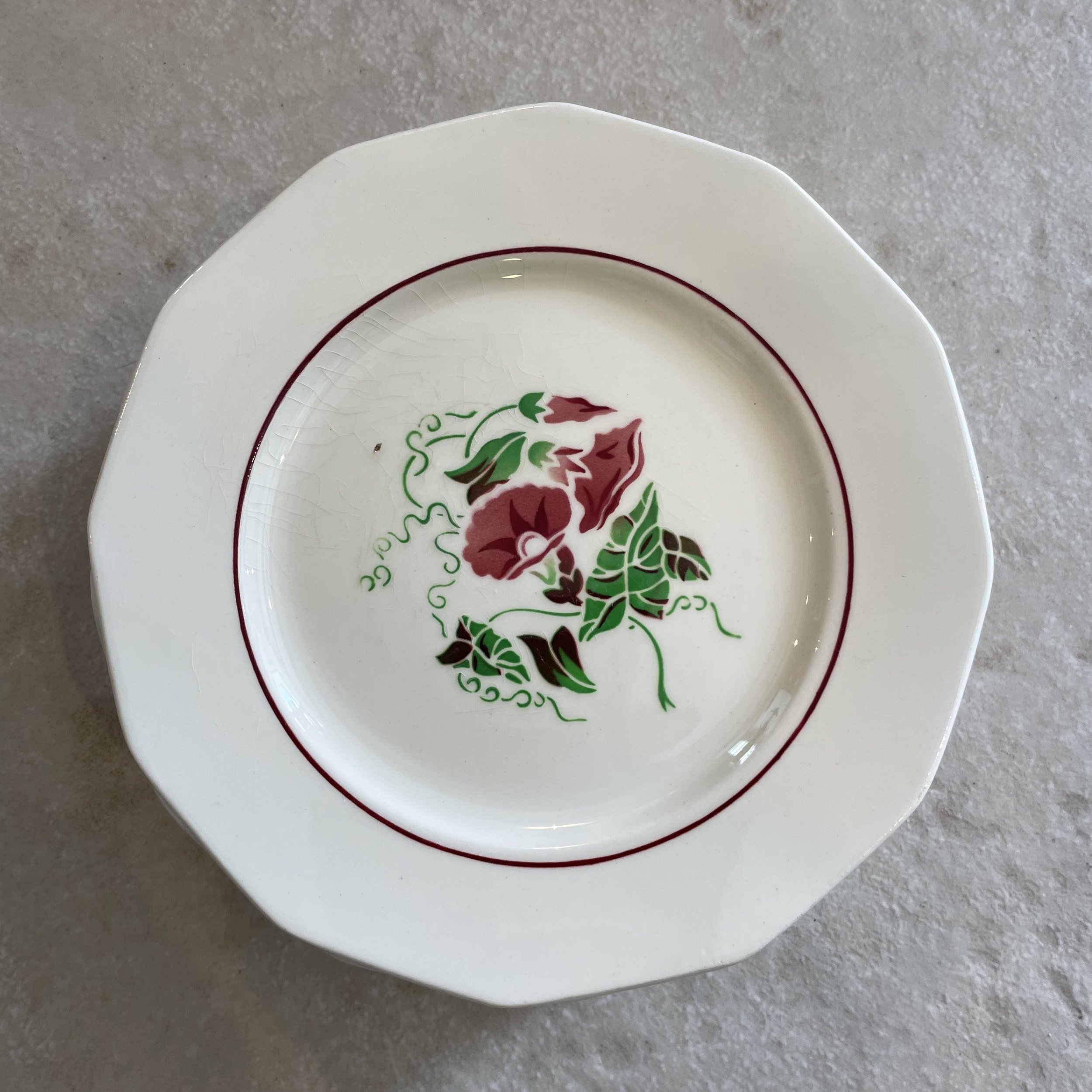 Série de 12 assiettes à dessert Vendée de la faïencerie de Badonviller De My Byzance Broc