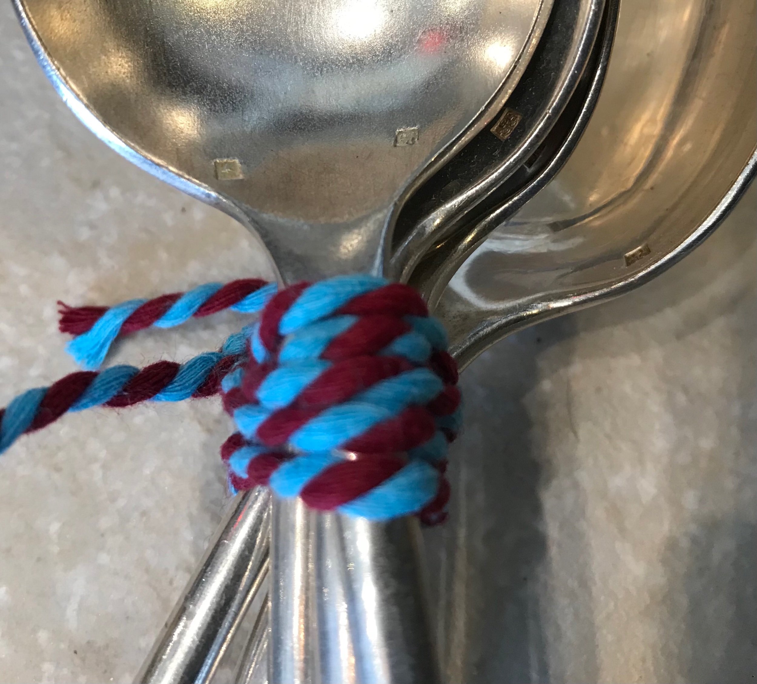 Série de 6 cuillères à soupe en métal argenté modèle Baguette De My Byzance