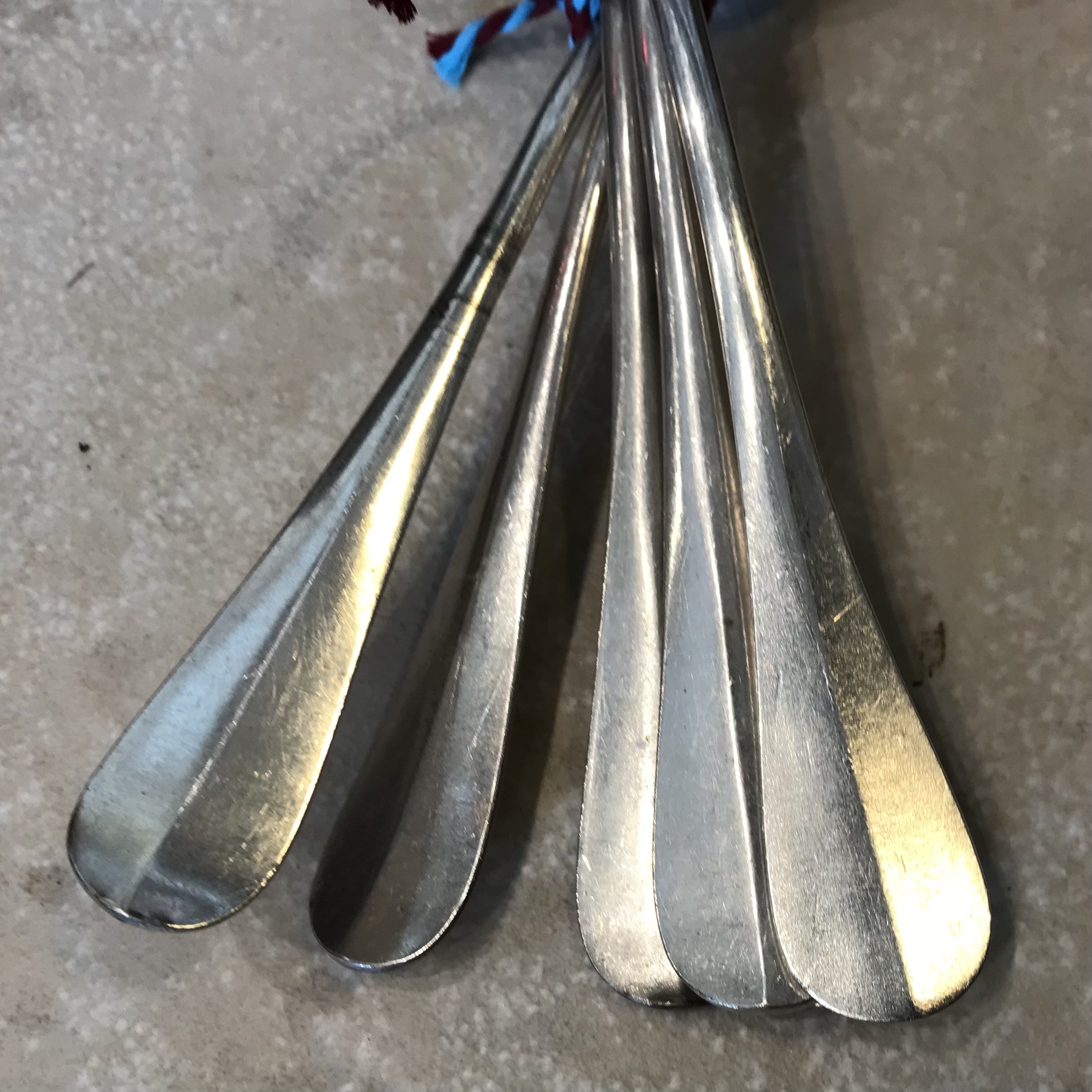 Série de 6 cuillères à soupe en métal argenté modèle Baguette De My Byzance