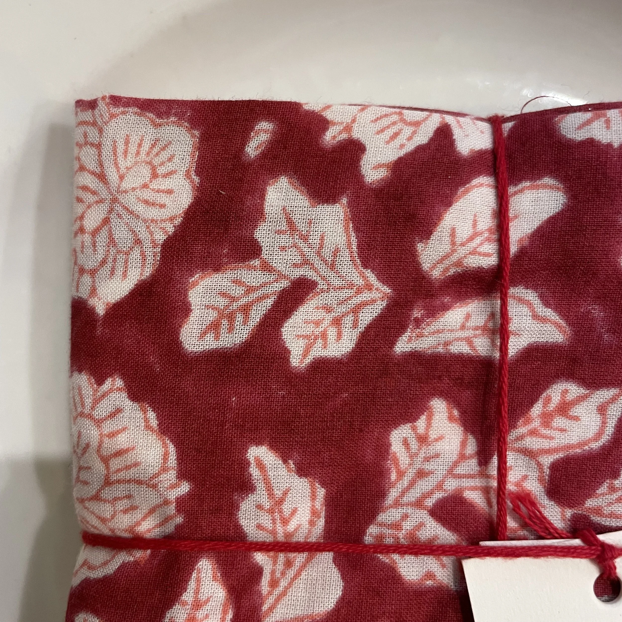 Série de 4 serviettes Suzette fleurs rouge De My Byzance