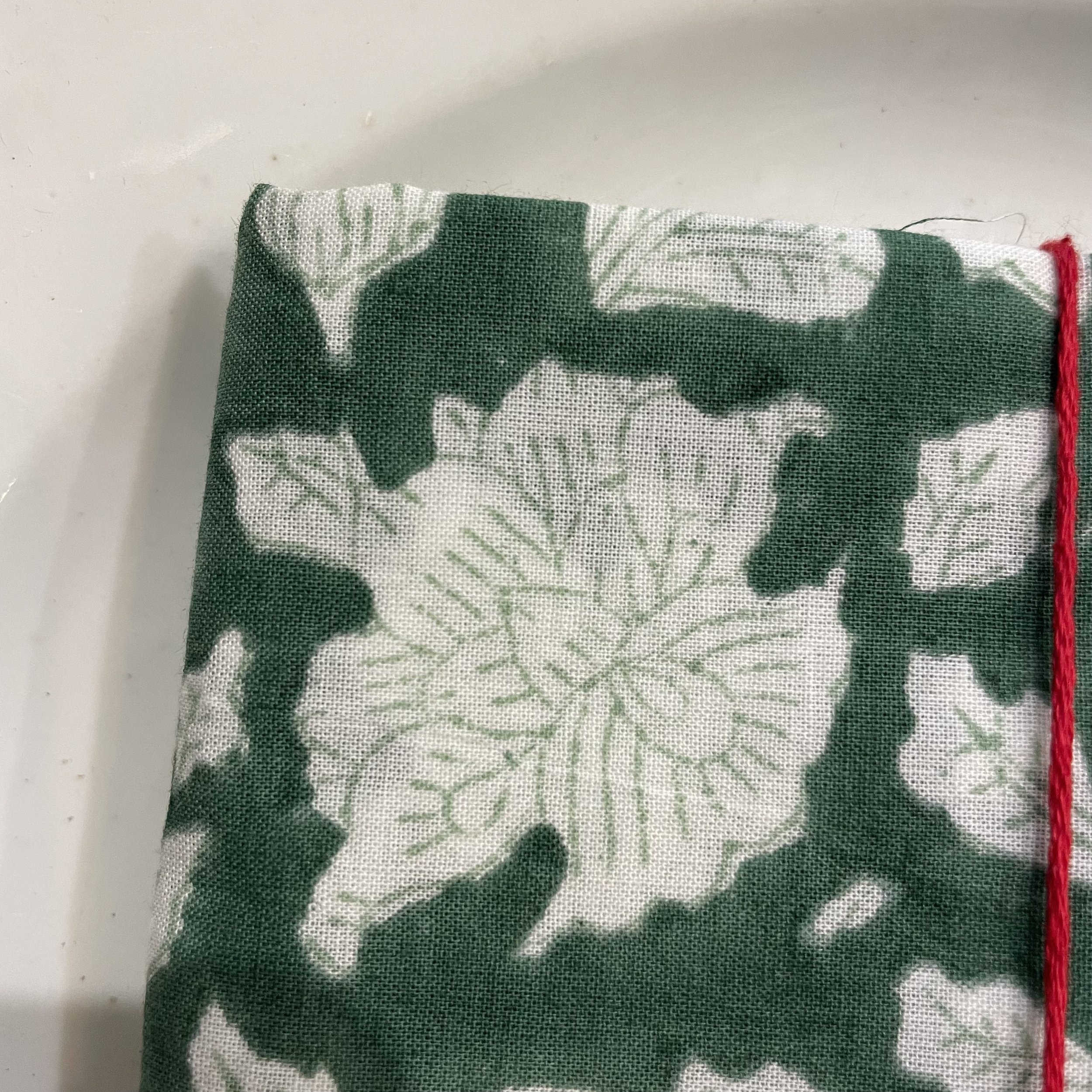 Série de 4 serviettes Suzette fleurs vert De my Byzance