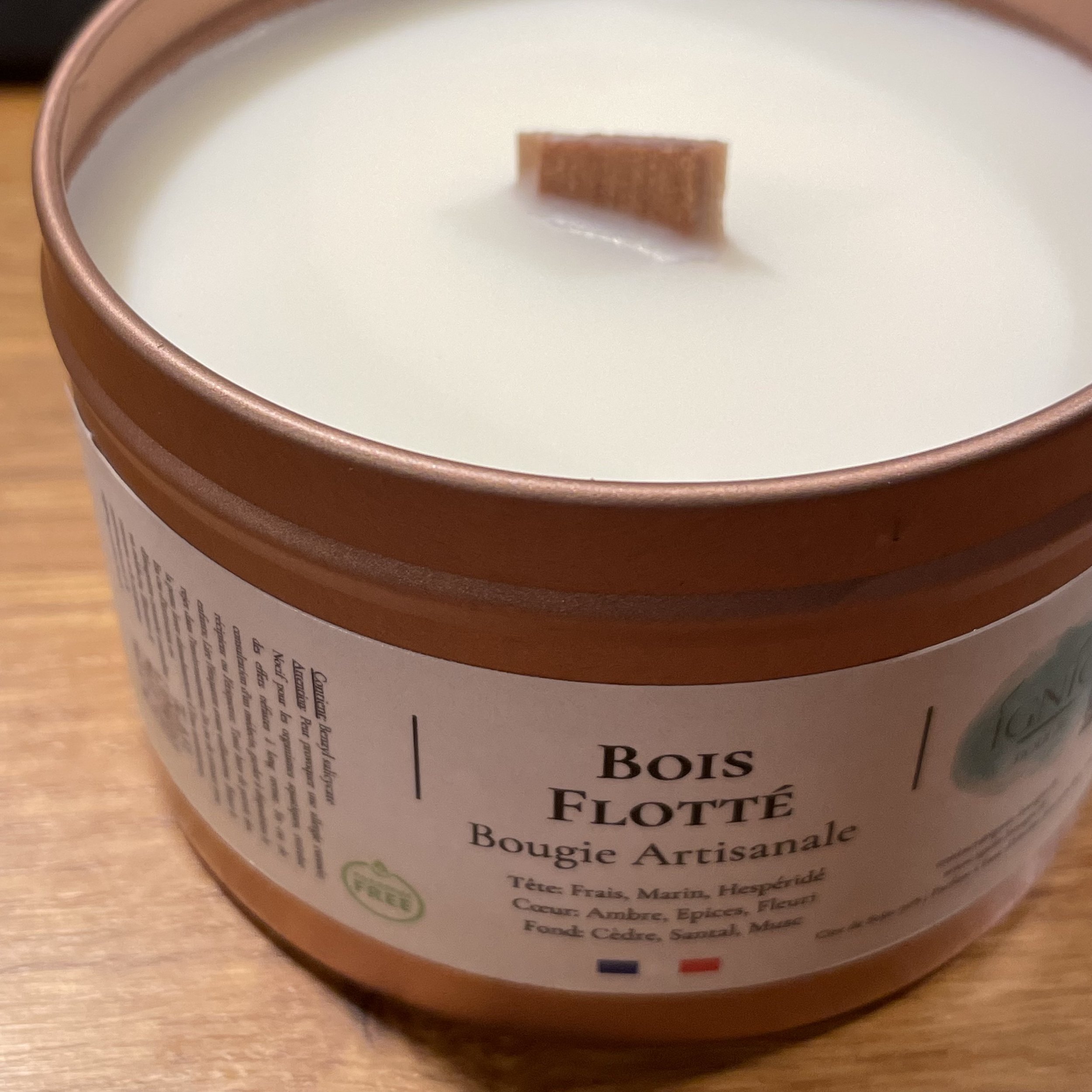 Bougie Ignio bio Bois Flotté de My Byzance
