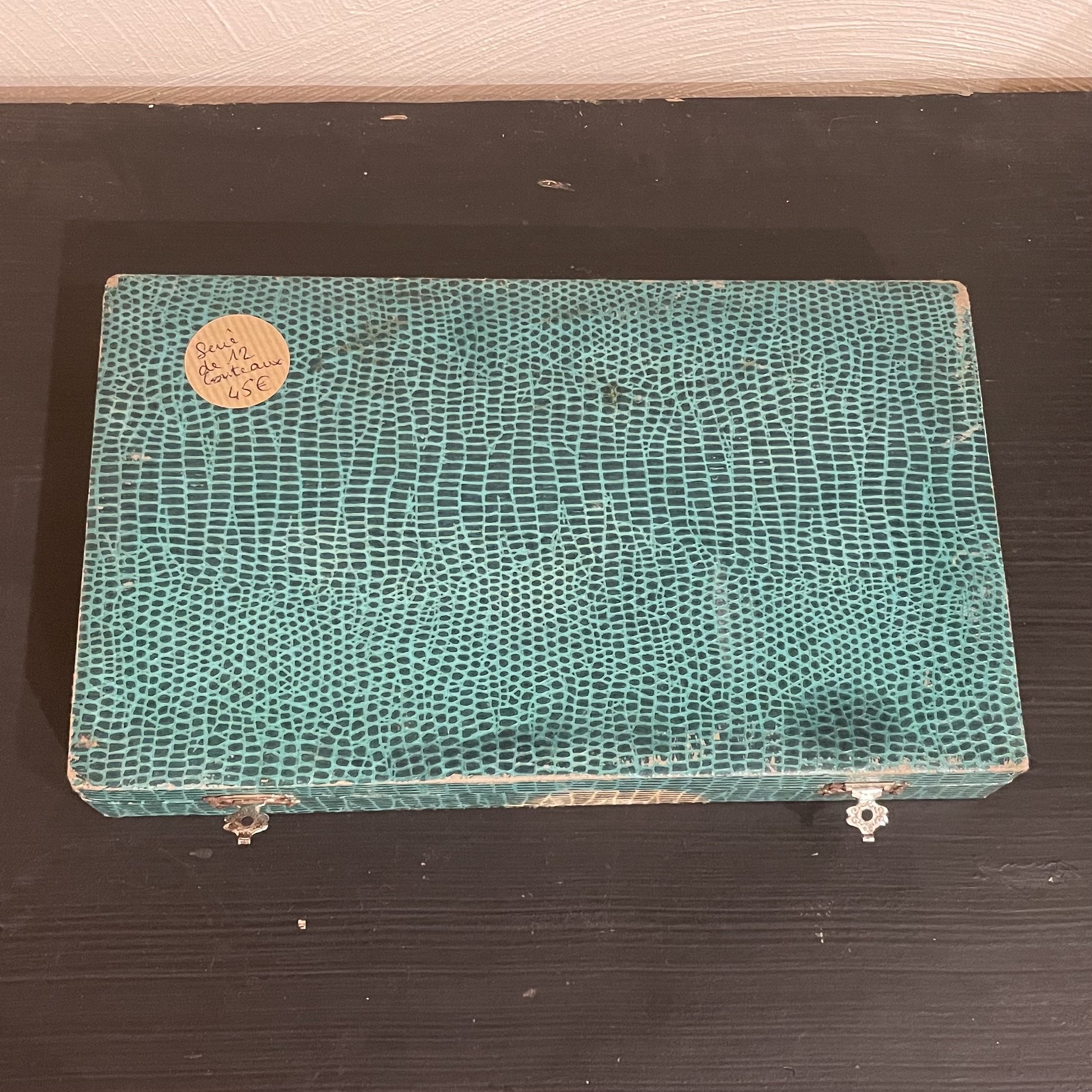 Série de 12 couteaux manche corne avec boite De My Byzance