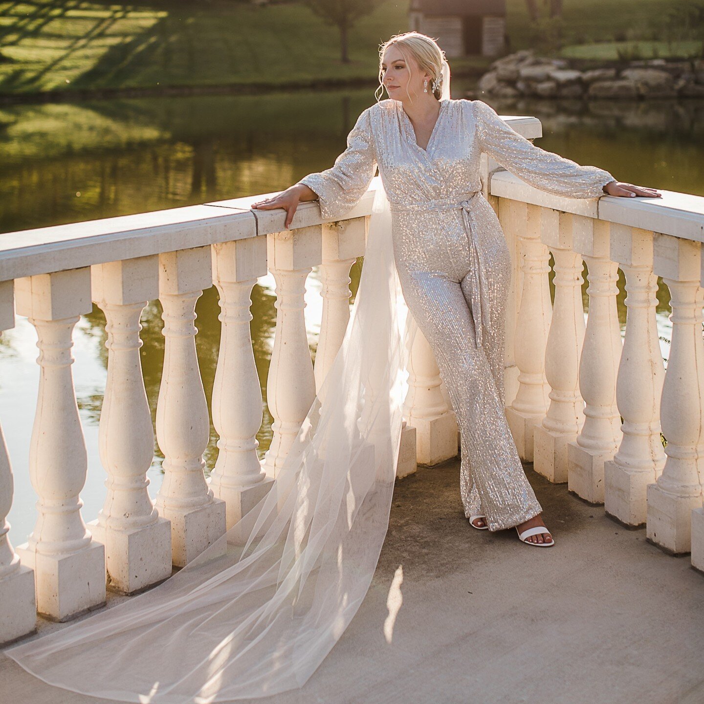 We love a reception outfit change! The post wedding ensemble lets your personality shine through while you comfortably dance the day or night away!

Our Bride Katie mastered it with this jumpsuit!

📷 @loveandlensesphotog