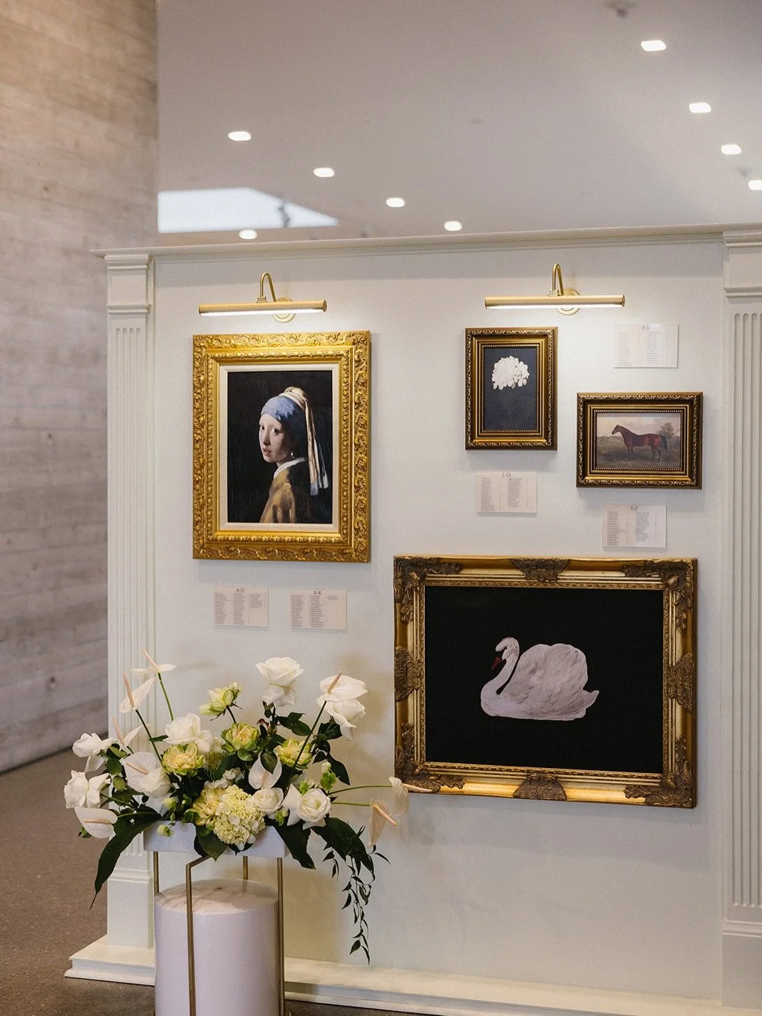 This is your sign to have your wedding in an art museum.

Breana&rsquo;s love for art, intentional design, and attention to details turned her wedding into a living gallery.