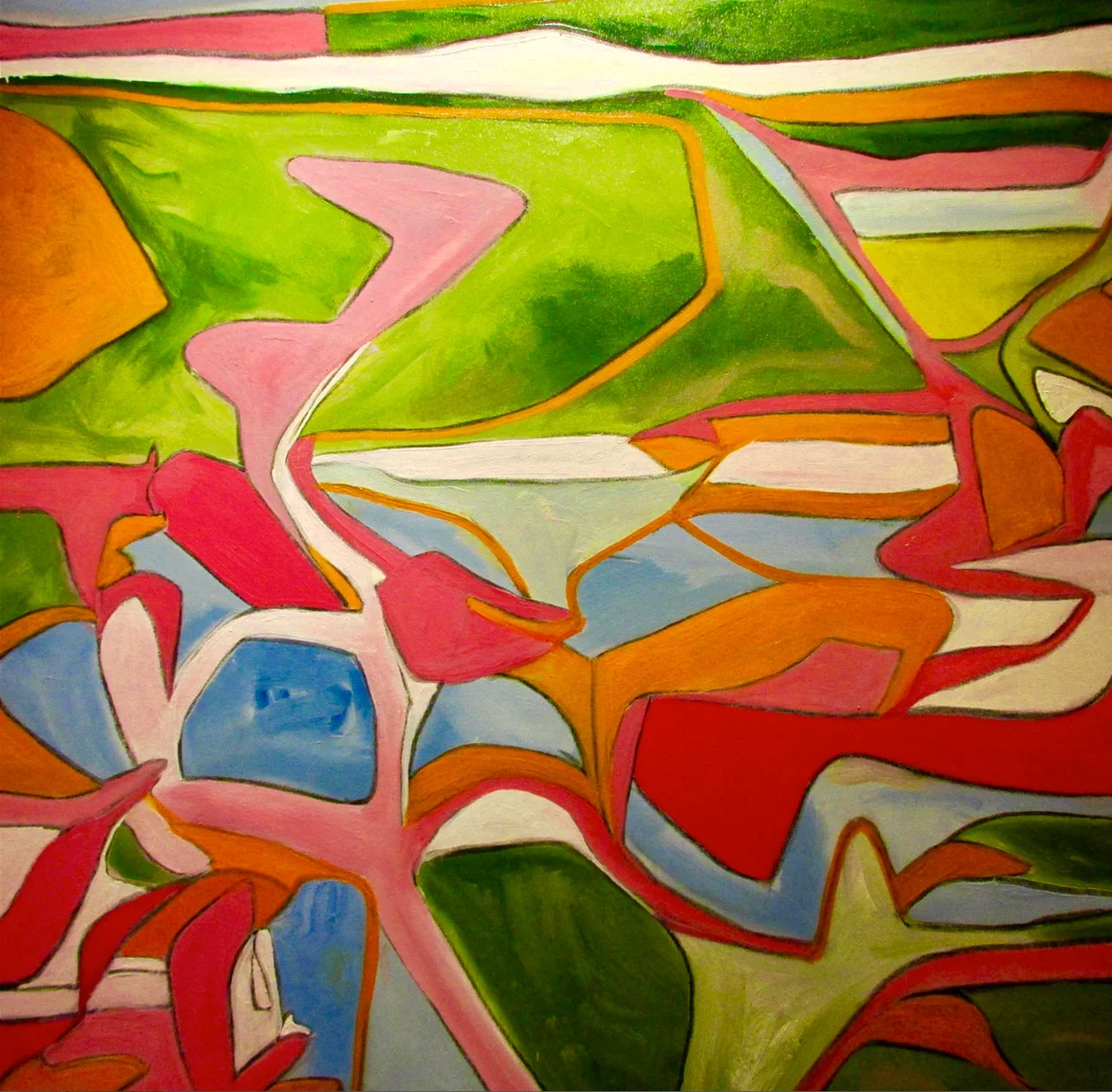 48" x 48" &nbsp;Oil on canvas &nbsp;