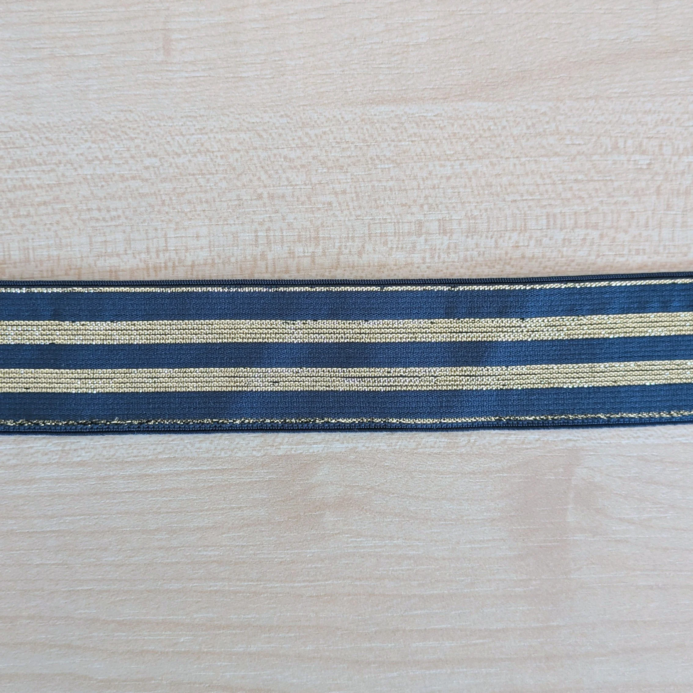 Élastique large avec Lurex 3 cm