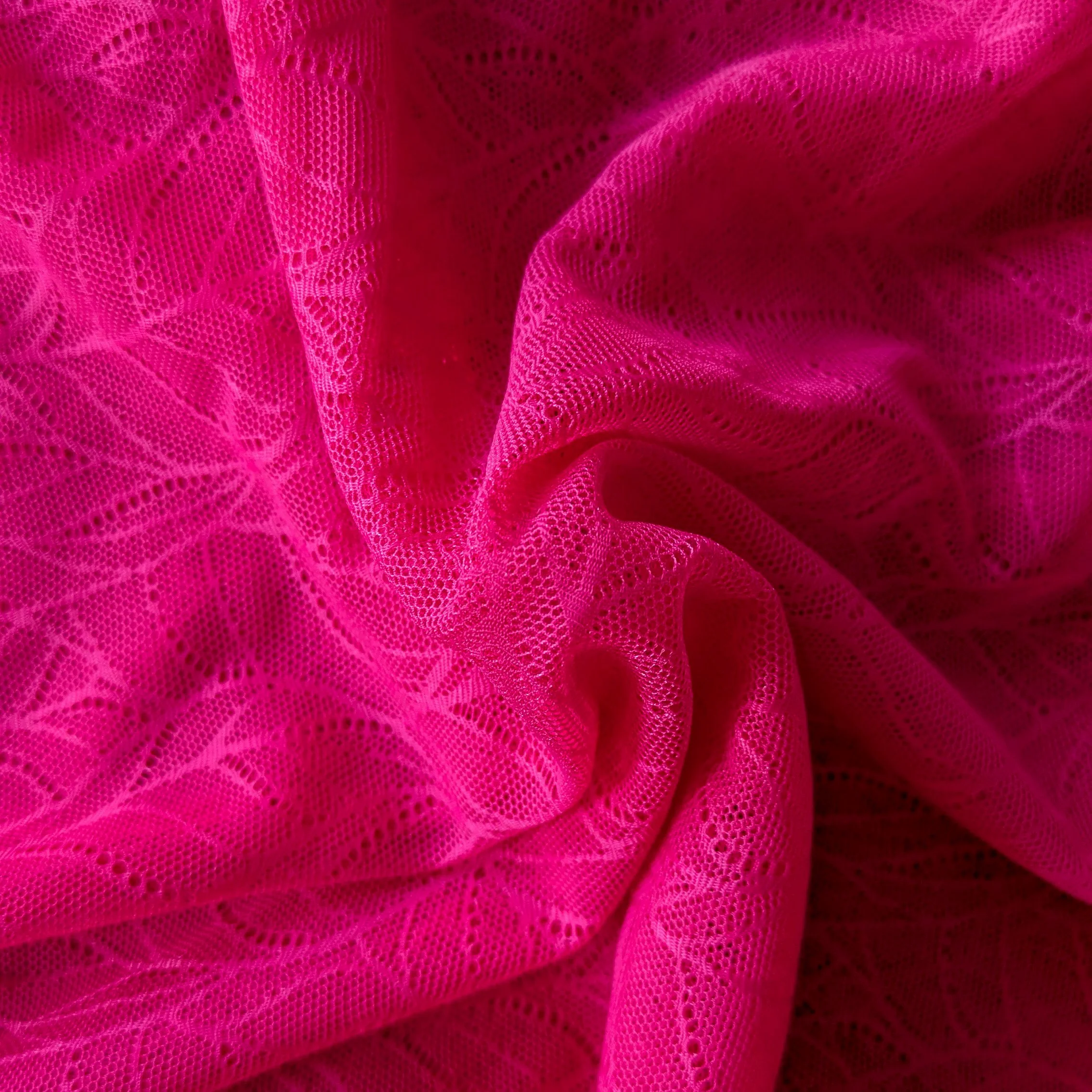 Tulle élastique | Rose bonbon