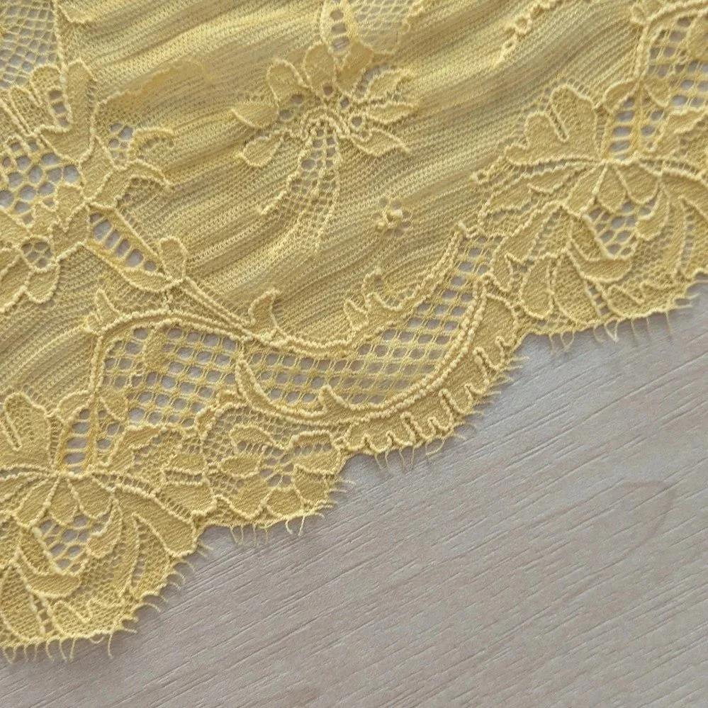 Dentelle | Jaune| Qualité prémium