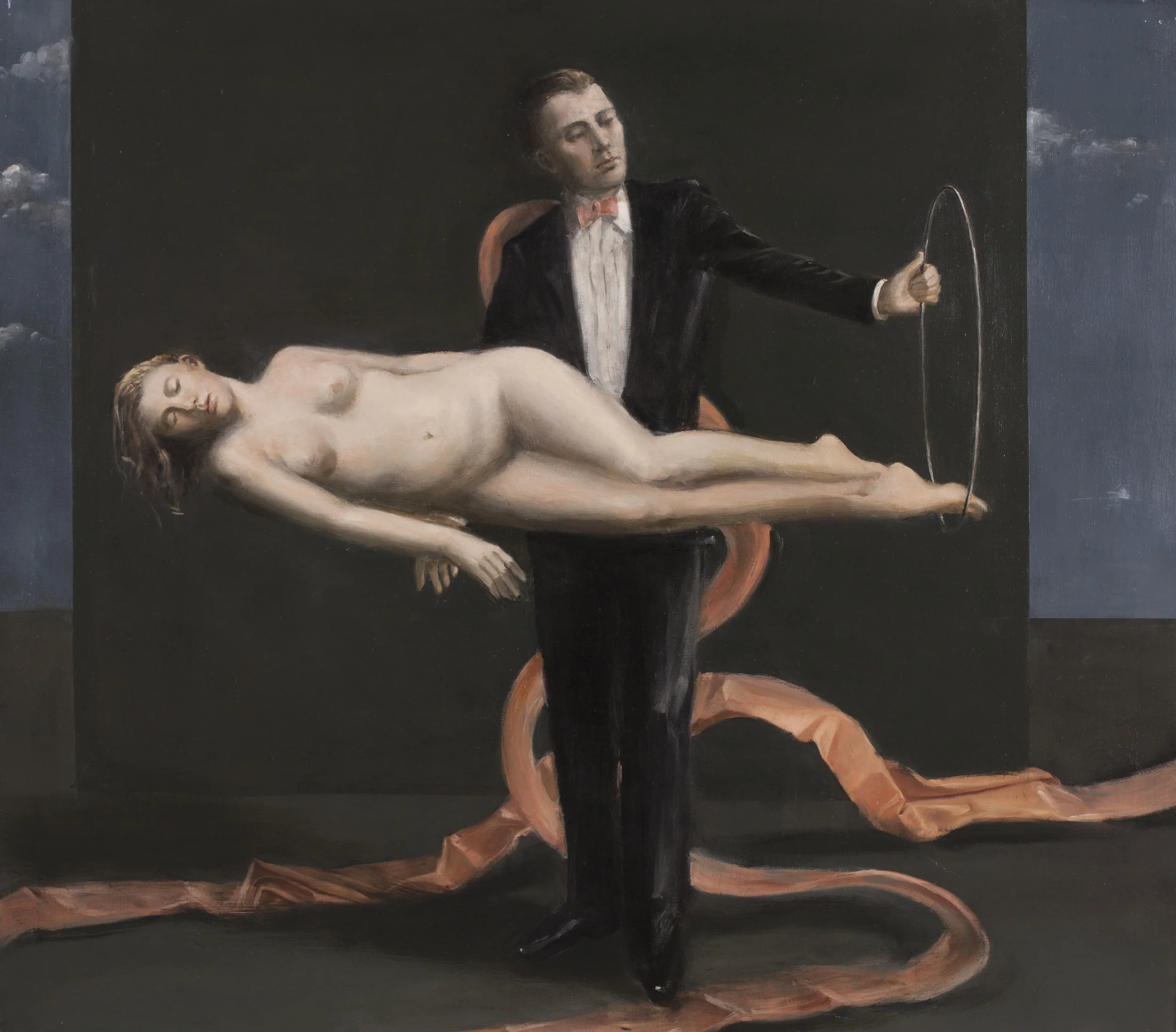 Raymond Han (1931-2017), Untitled (The Magician) , circa 200, Oil on linen, 54 x 48 inches.