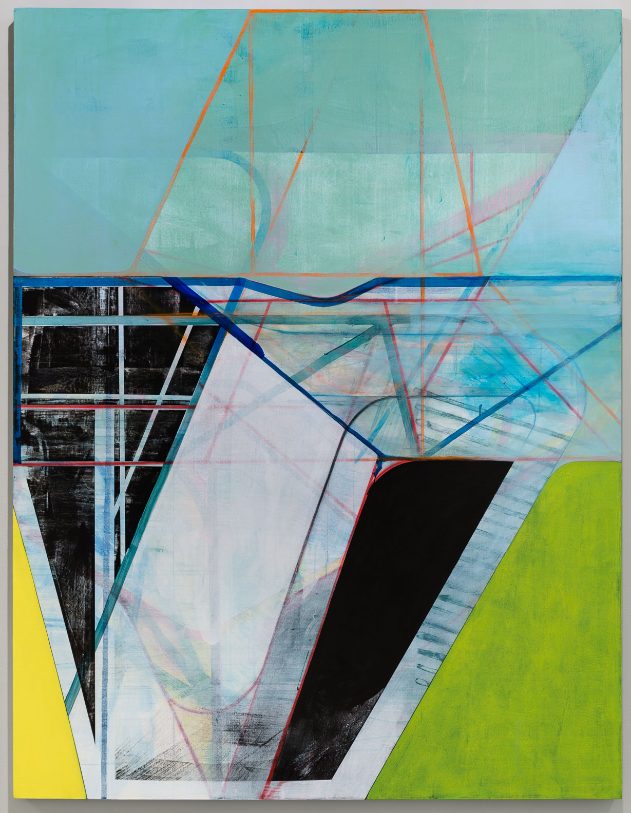   Nick Lamia  (b. 1971)  Field Station , 2018 Oil on canvas 78 x 60 inches 198.1 x 152.4 cm 