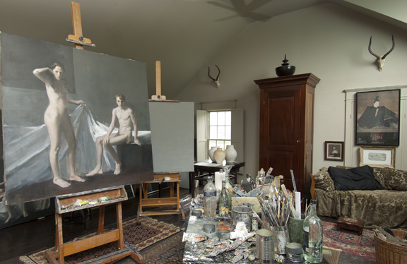 Raymond Han’s Studio, Photographed in Cooperstown, New York, 2013.
